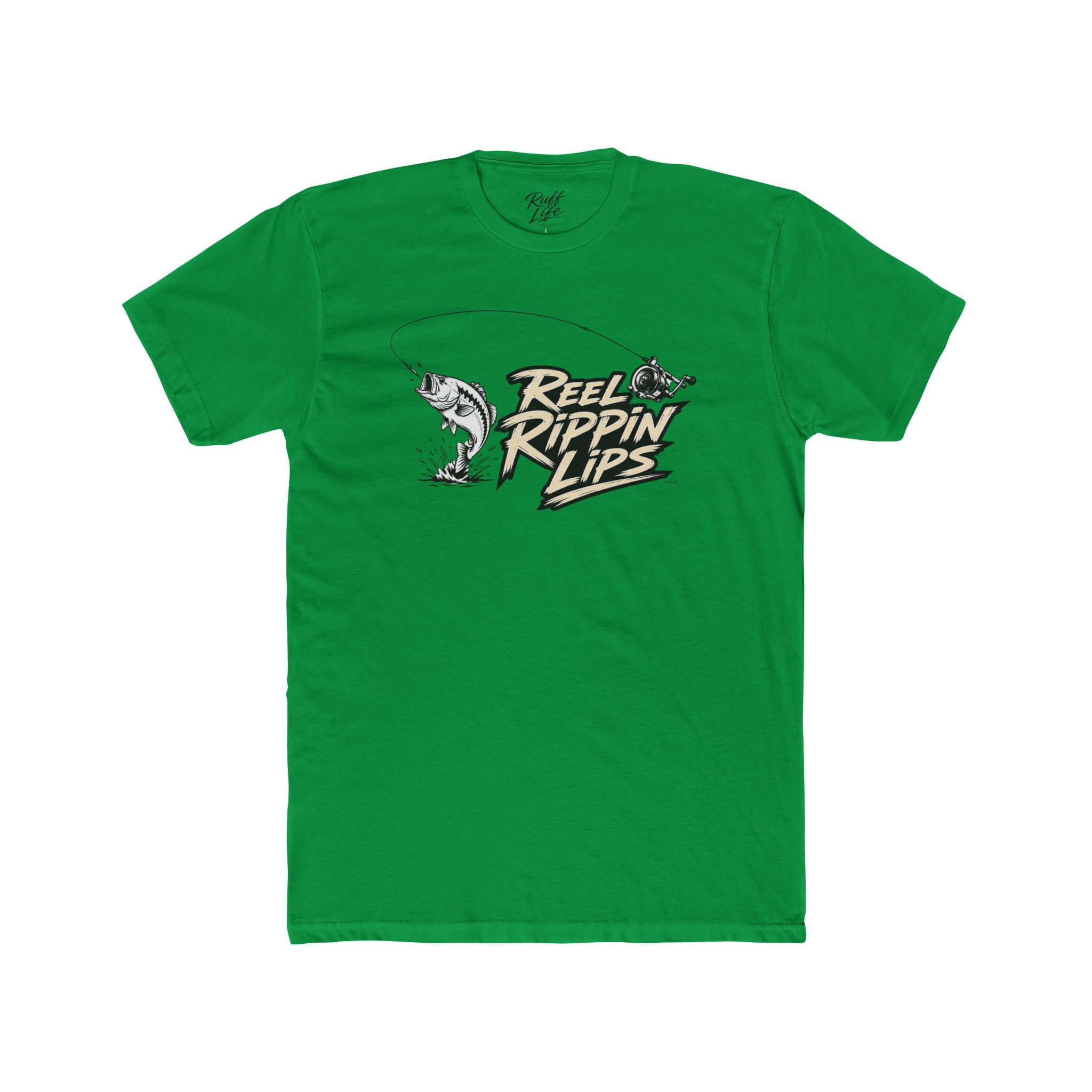 Fishing T-Shirt — "Reel Rippin' Lips" Bass Graphic Tee