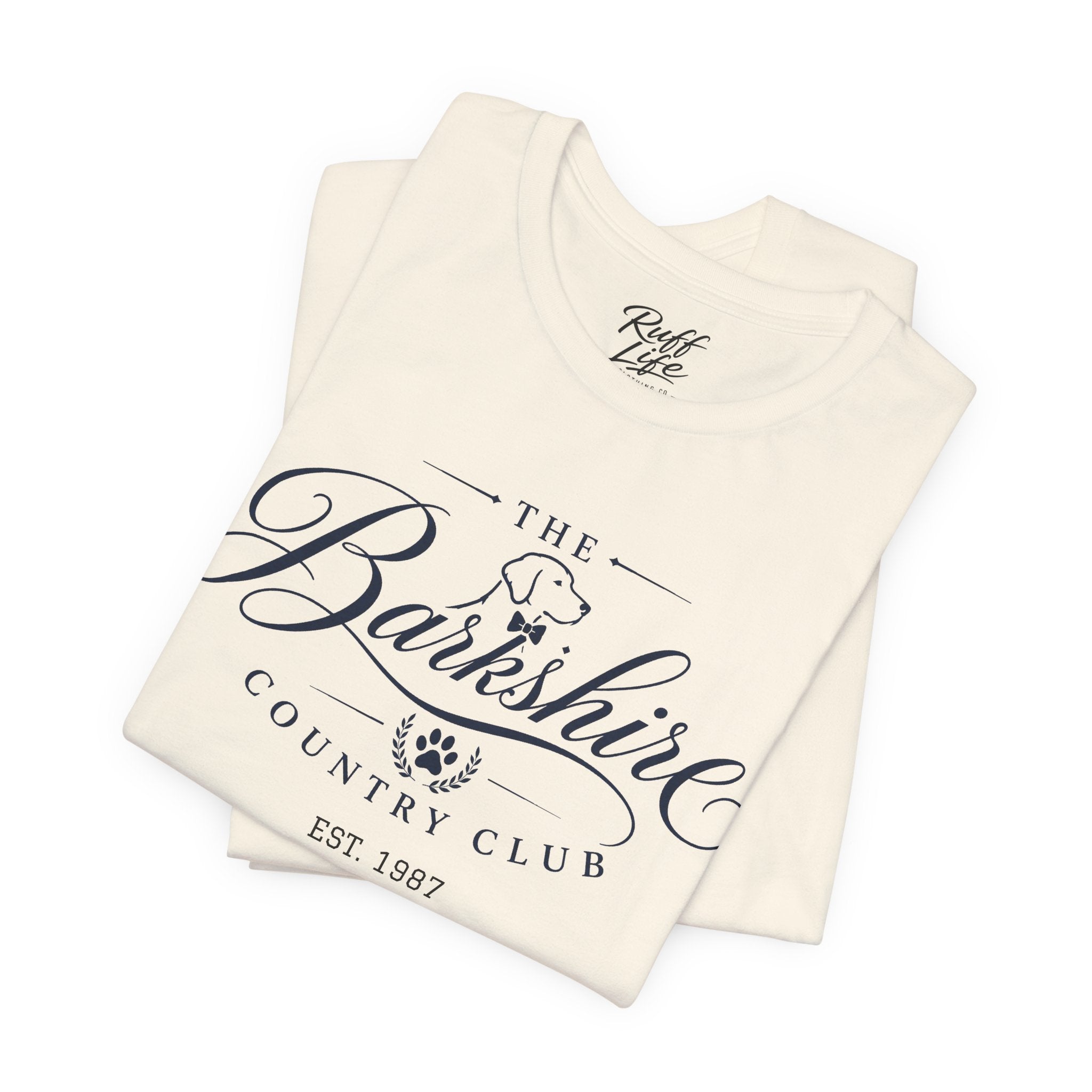 Barkshire CC Tee — "My Financial Advisor Told Me to Diversify" Dog Champagne & Oysters T-Shirt