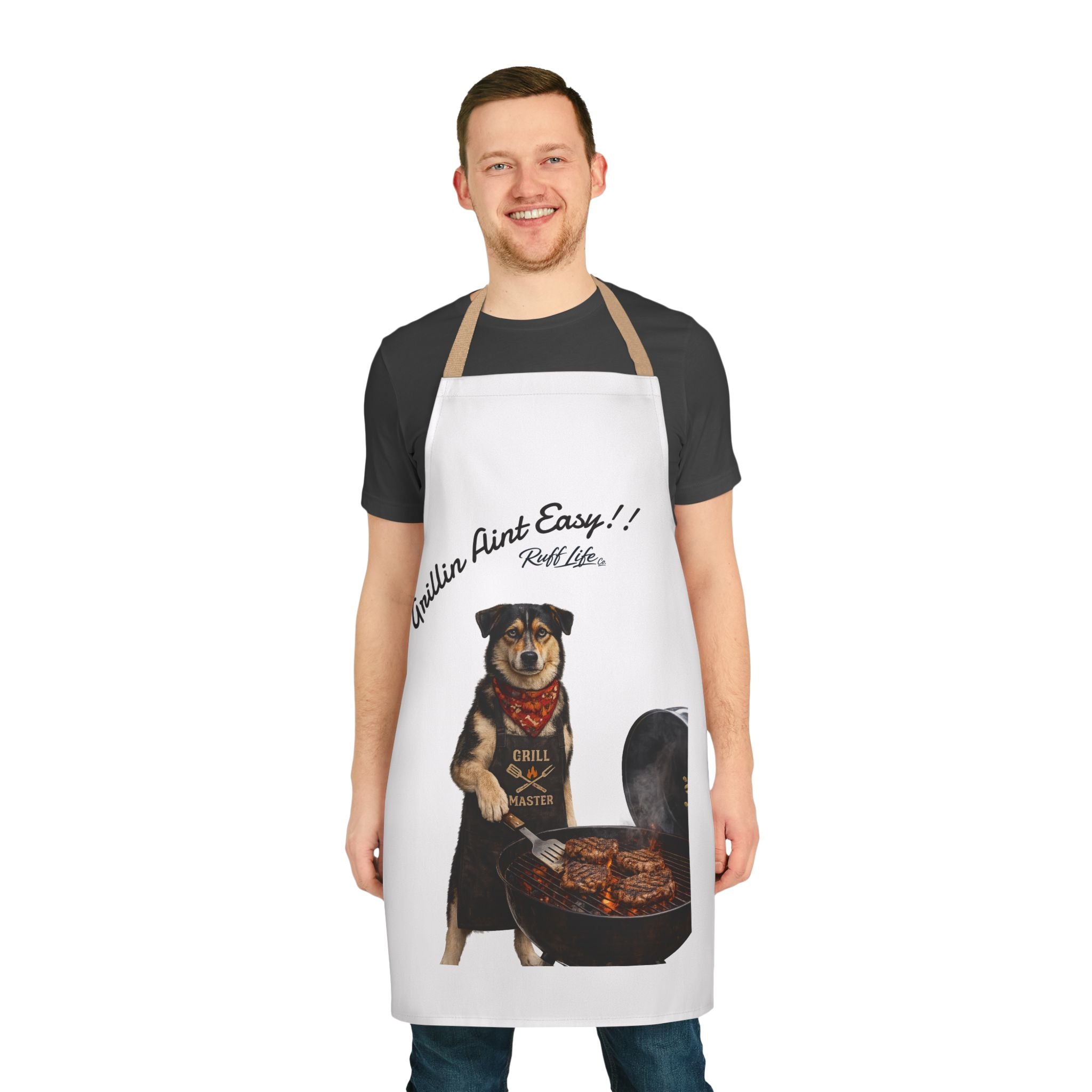 Apron — 'Grillin' Ain't Easy' Dog BBQ Apron