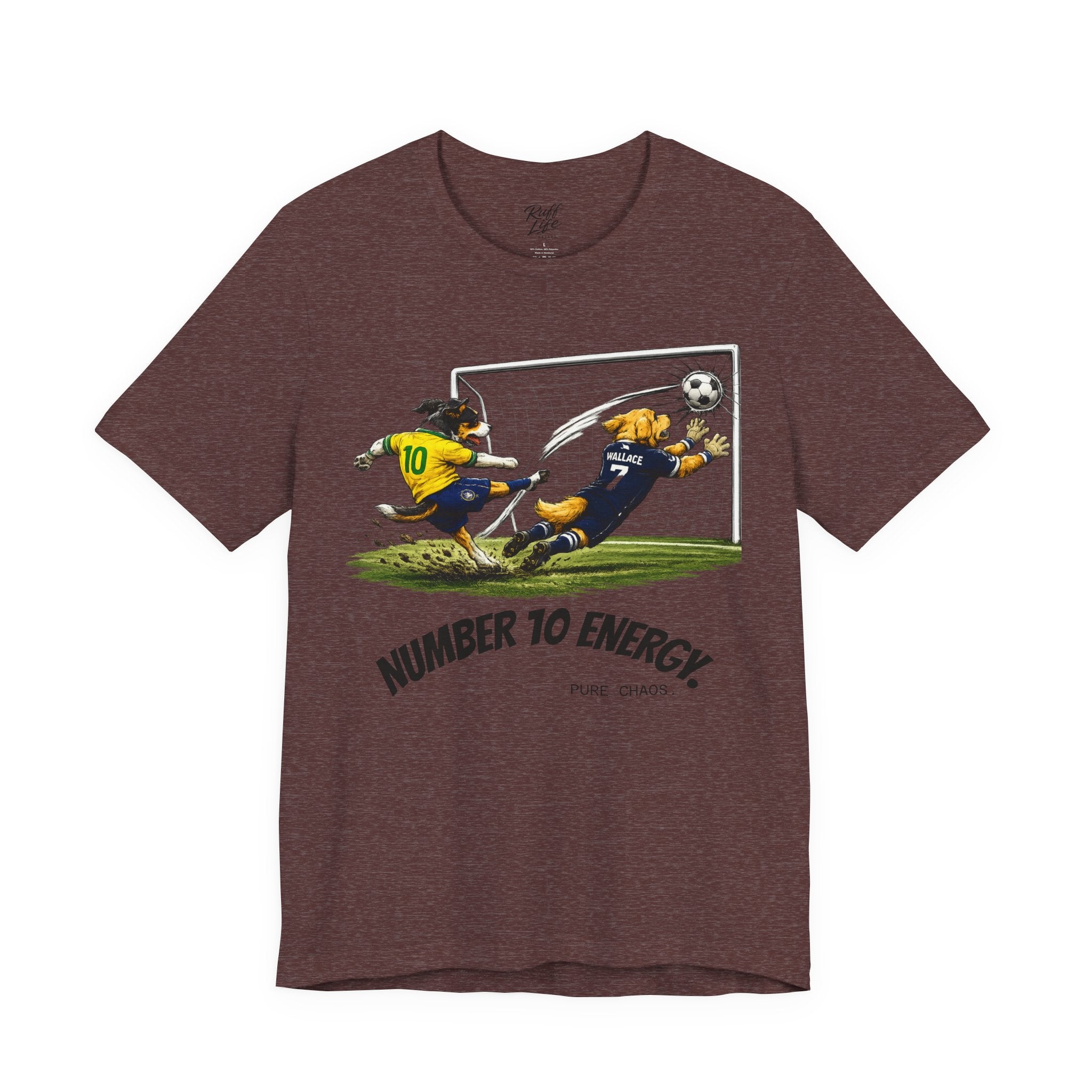 World Pup 2026 Soccer Tee — 'Number 10 Energy' Brazil vs Scotland Cartoon Shirt - World Cup 26'