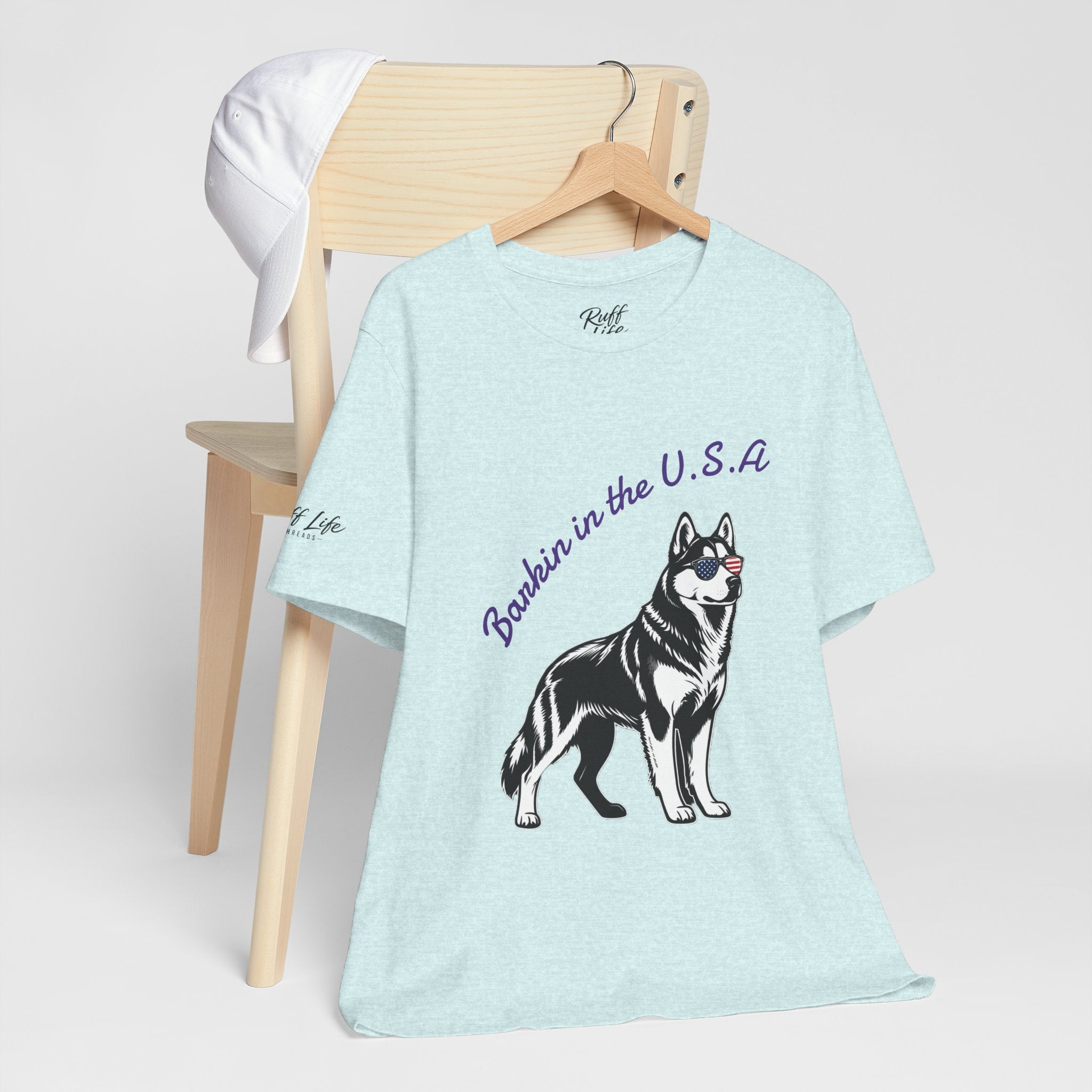 Barkin' in the USA Dog T-Shirt — Funny Patriotic Pup Tee