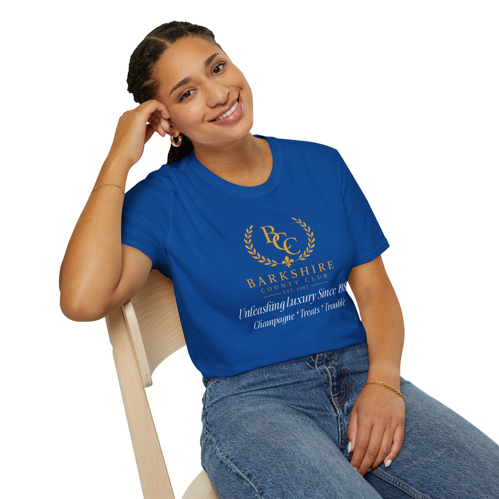 Barkshire County Club Tee — Funny Dog Club Logo T-Shirt