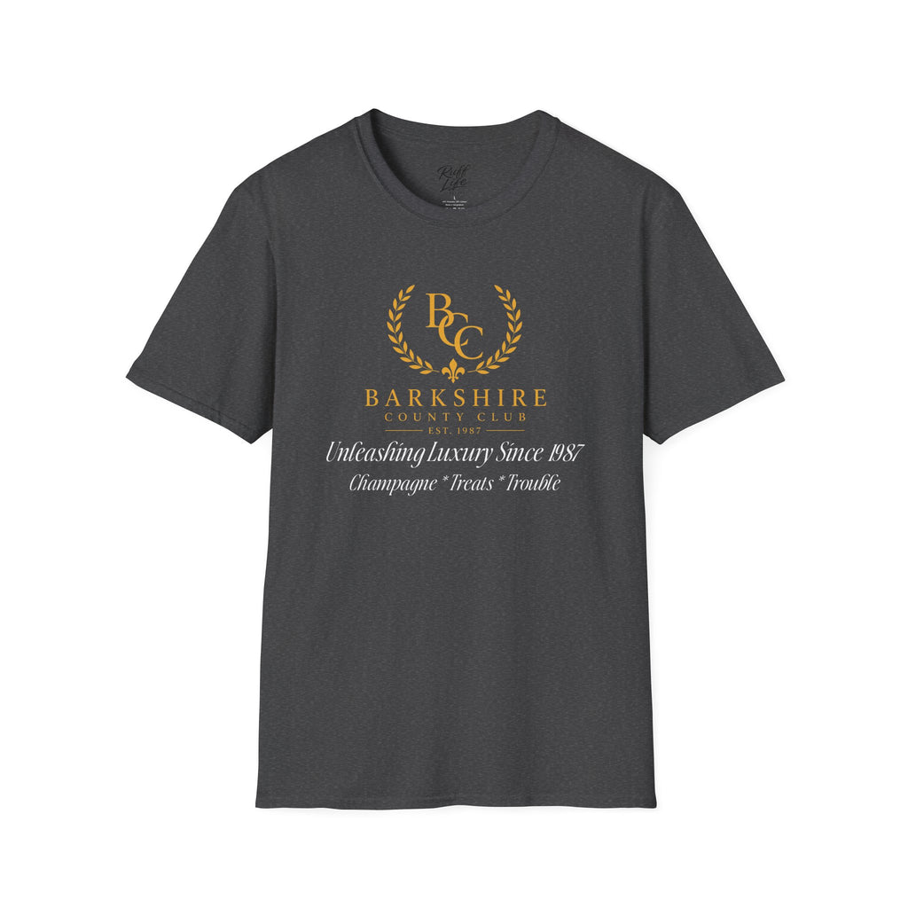 Barkshire County Club Tee — Funny Dog Club Logo T-Shirt
