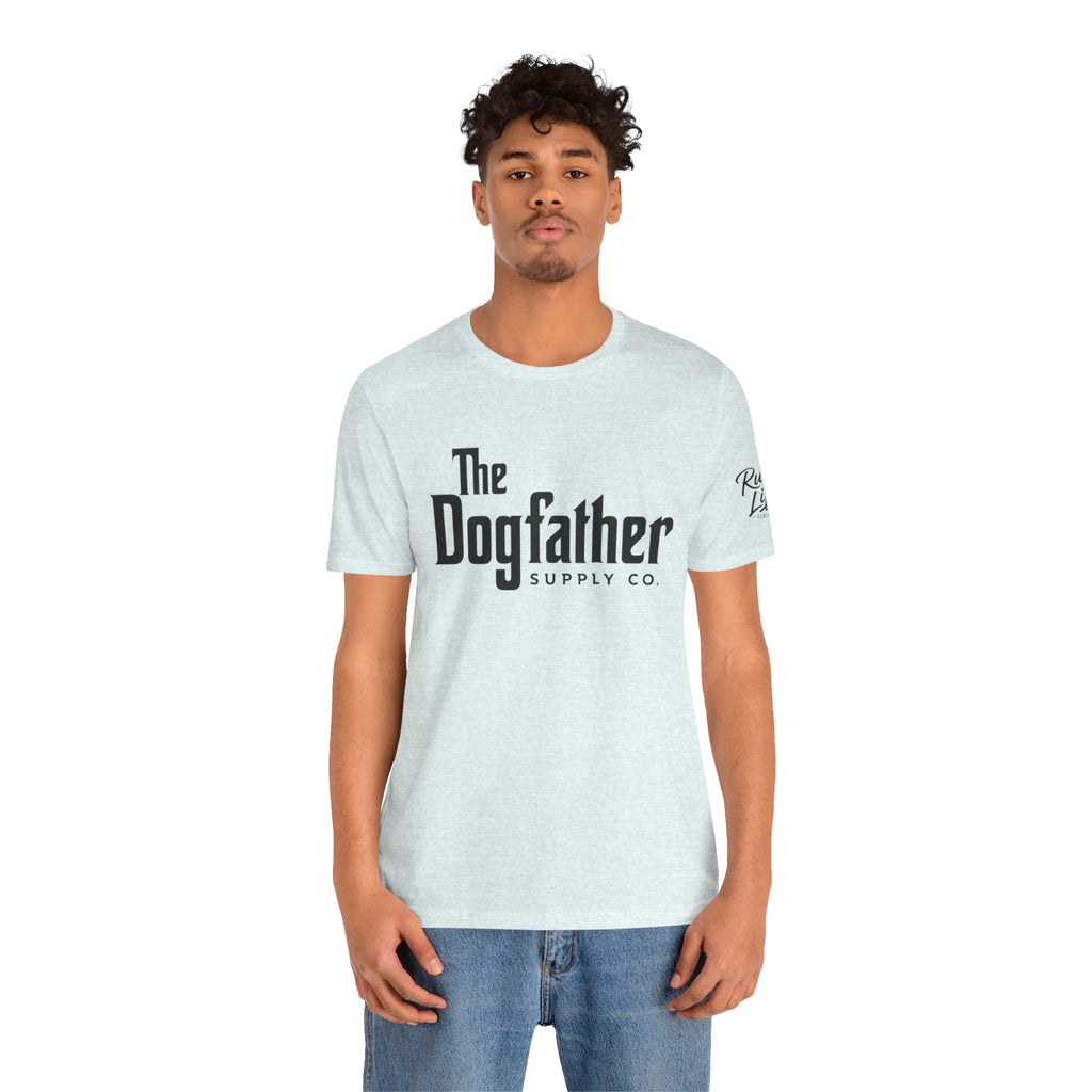 Dogfather T‑Shirt — "Respect the Family, Respect the Food Bowl" Funny Dog Graphic Tee