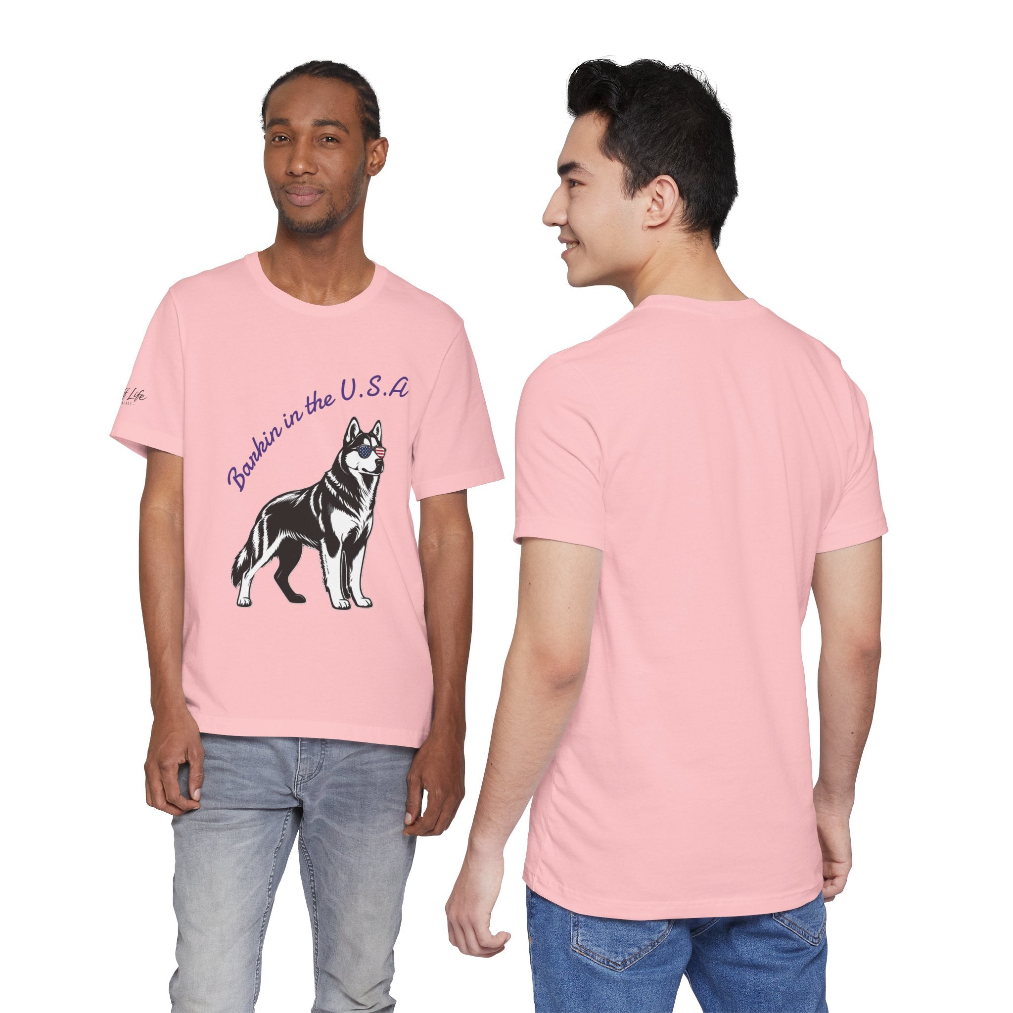 Barkin' in the USA Dog T-Shirt — Funny Patriotic Pup Tee