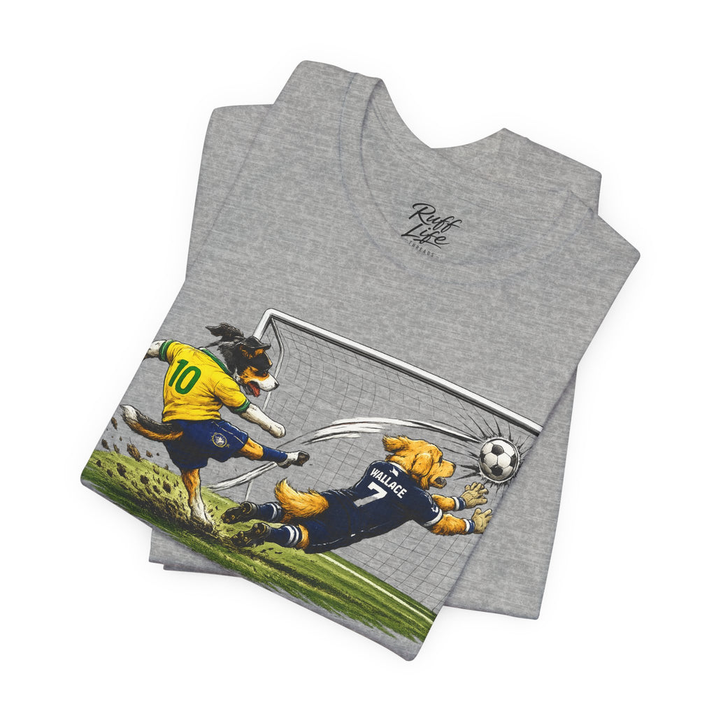 World Pup 2026 Soccer Tee — 'Number 10 Energy' Brazil vs Scotland Cartoon Shirt - World Cup 26'