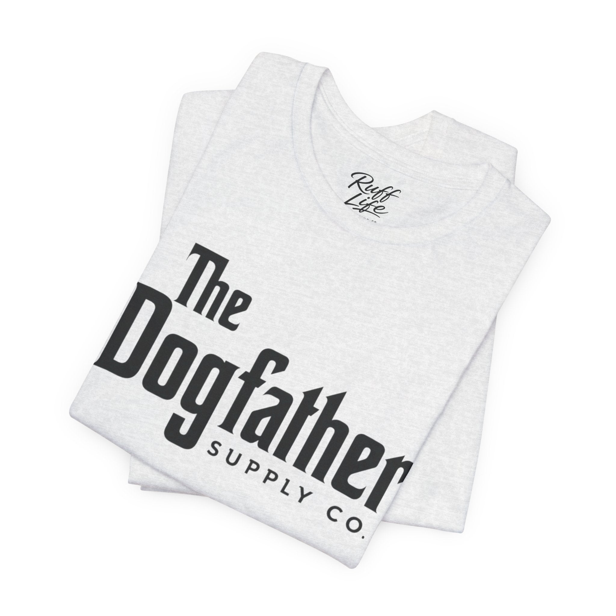Dogfather T‑Shirt — "Respect the Family, Respect the Food Bowl" Funny Dog Graphic Tee