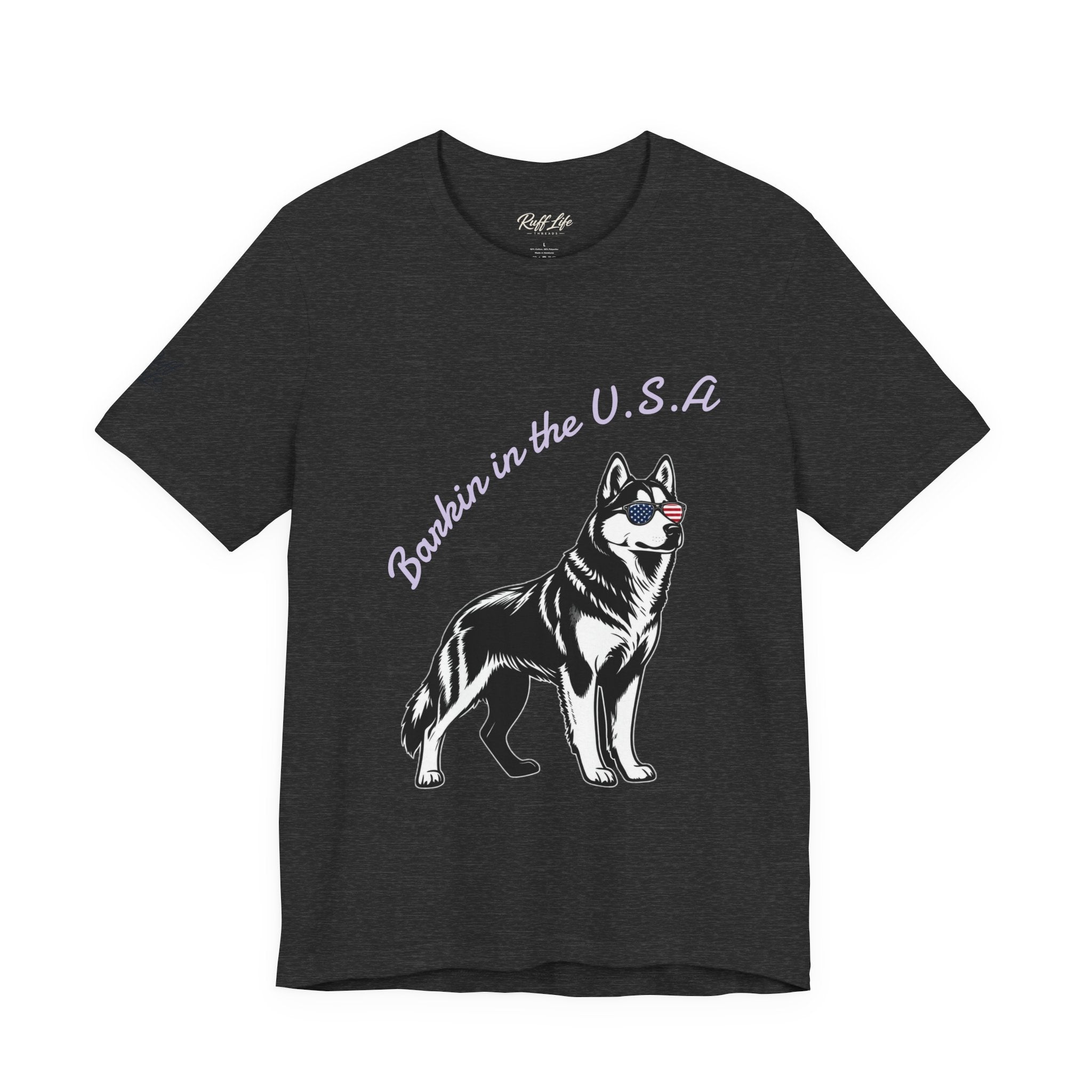 Barkin' in the USA Dog T-Shirt — Funny Patriotic Pup Tee