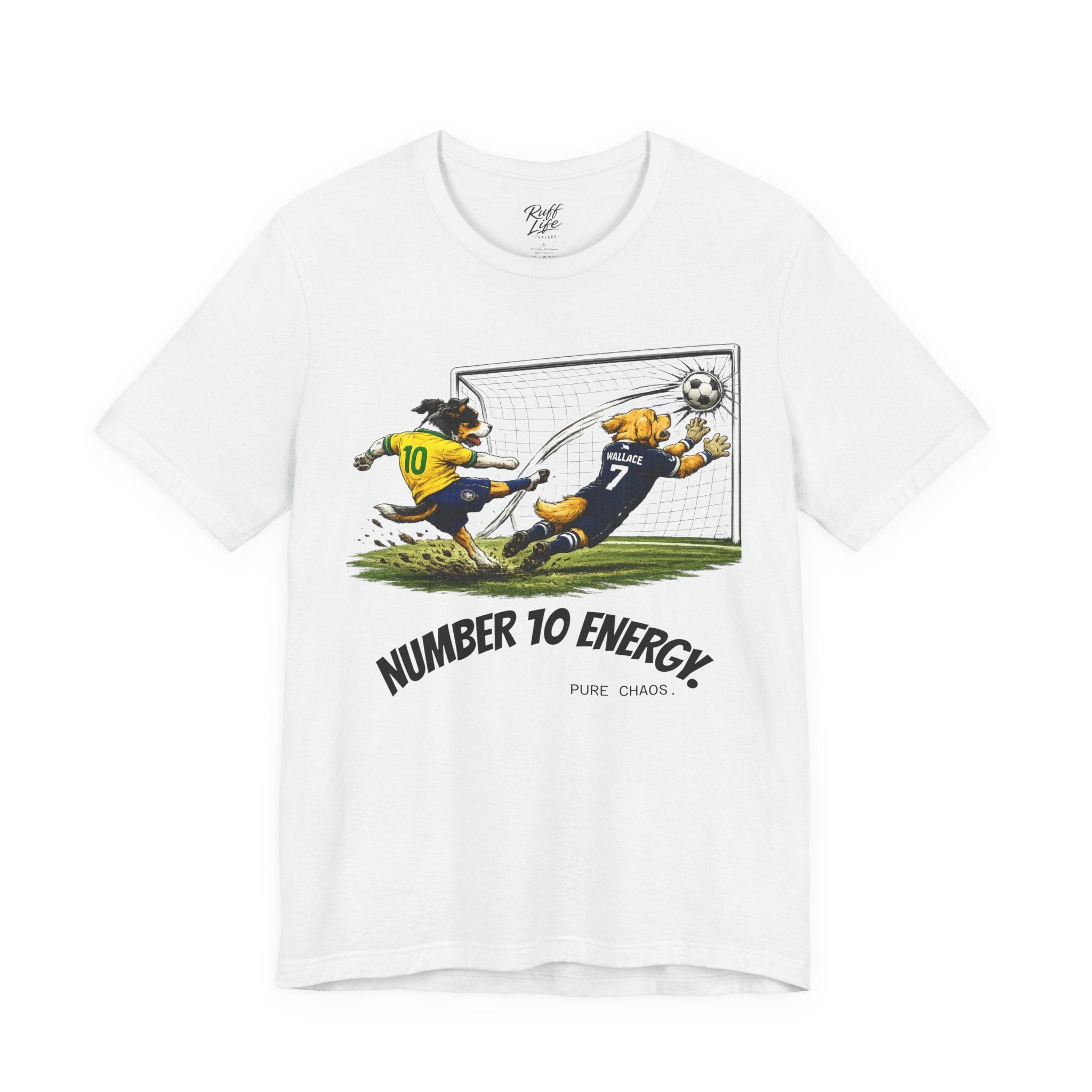 World Pup 2026 Soccer Tee — 'Number 10 Energy' Brazil vs Scotland Cartoon Shirt - World Cup 26'