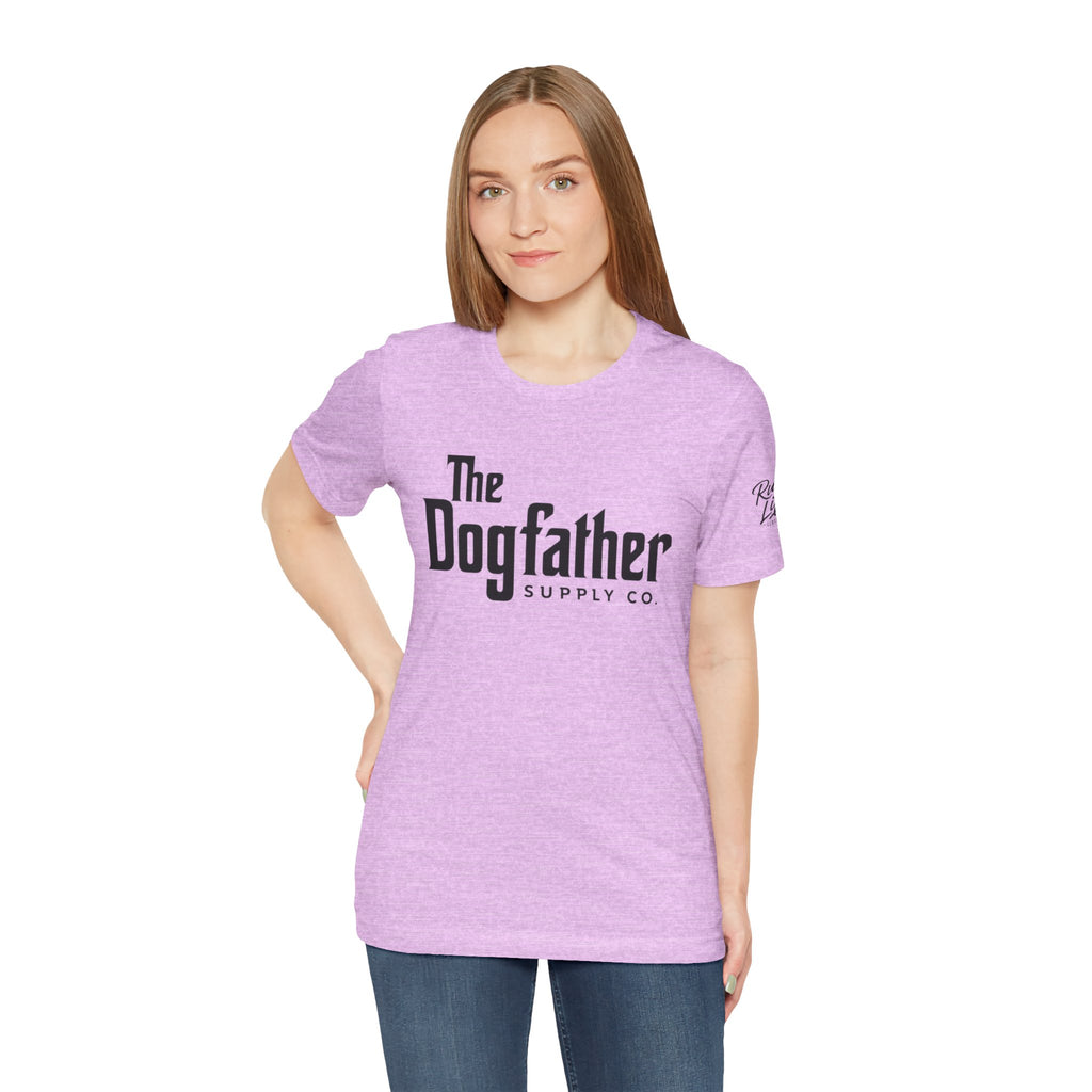 Dogfather T‑Shirt — "Respect the Family, Respect the Food Bowl" Funny Dog Graphic Tee