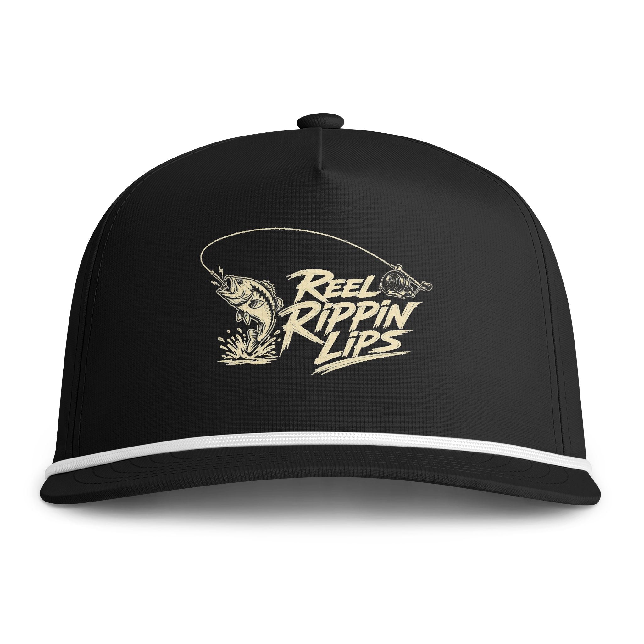 Fishing Rope Cap — "Reel Rippin’ Life" Embroidered Trucker Hat