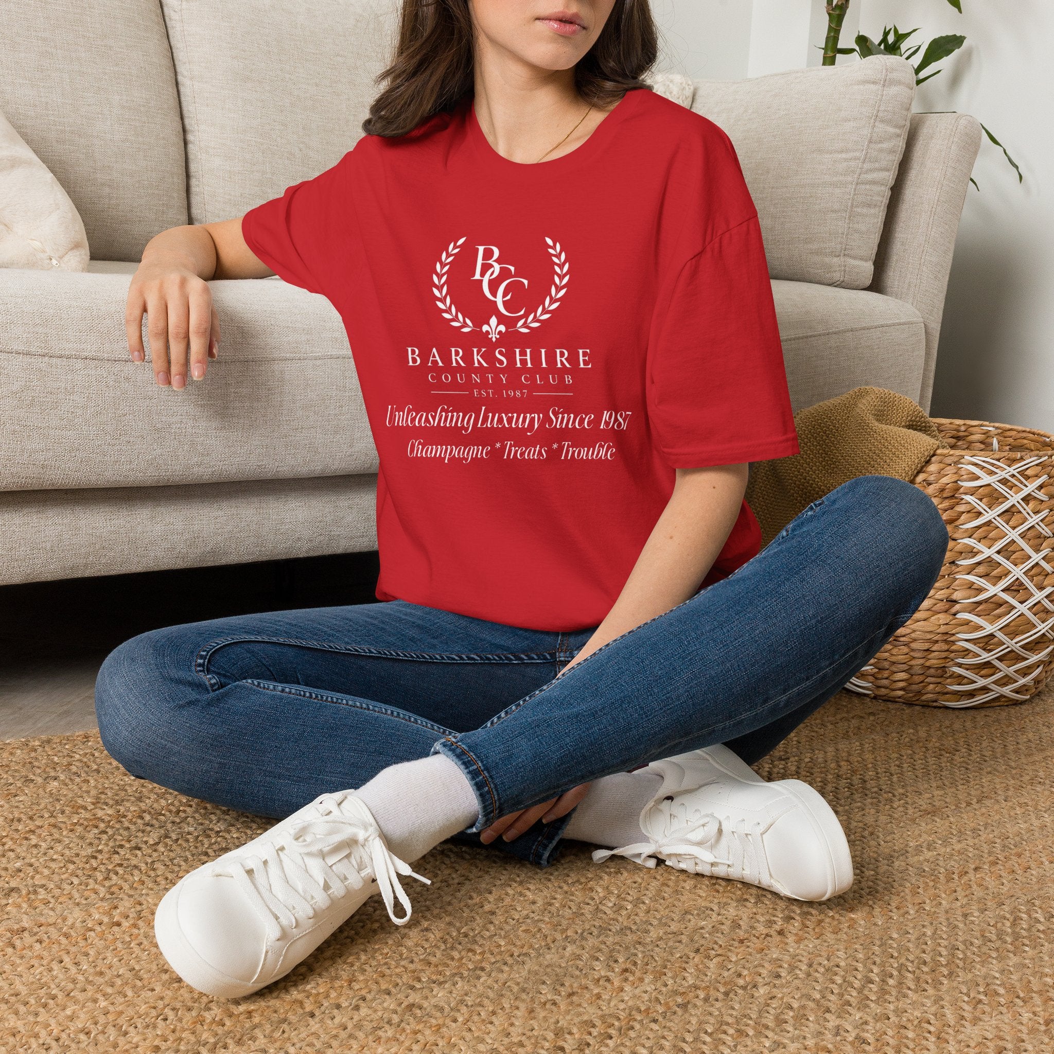Barkshire County Club Tee — Funny Dog Club Logo T-Shirt