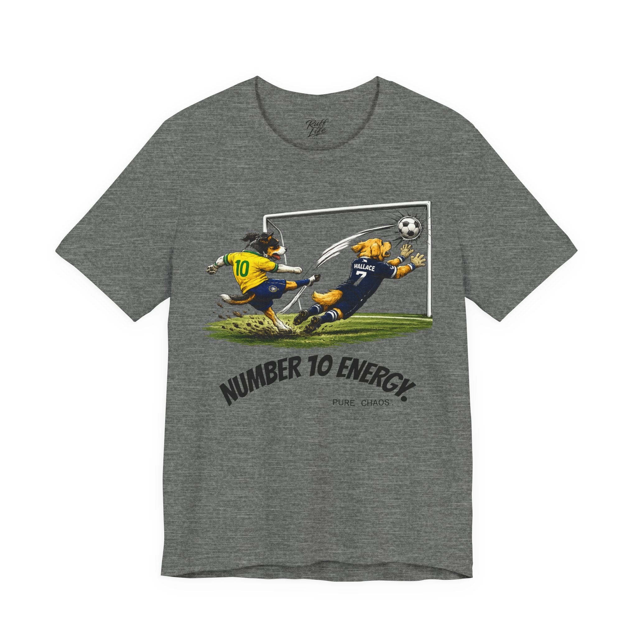 World Pup 2026 Soccer Tee — 'Number 10 Energy' Brazil vs Scotland Cartoon Shirt - World Cup 26'