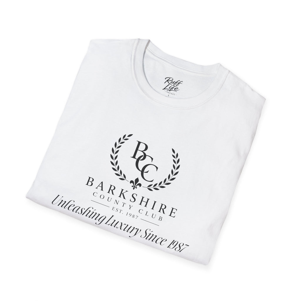 Barkshire County Club Tee — Funny Dog Club Logo T-Shirt