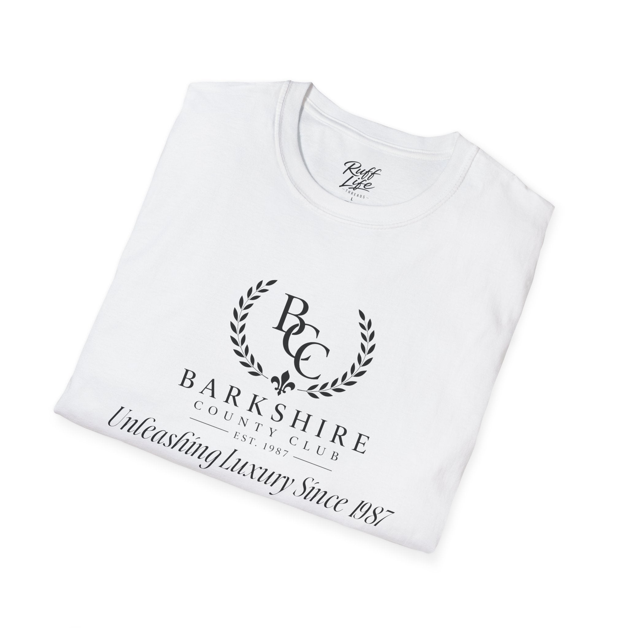 Barkshire County Club Tee — Funny Dog Club Logo T-Shirt