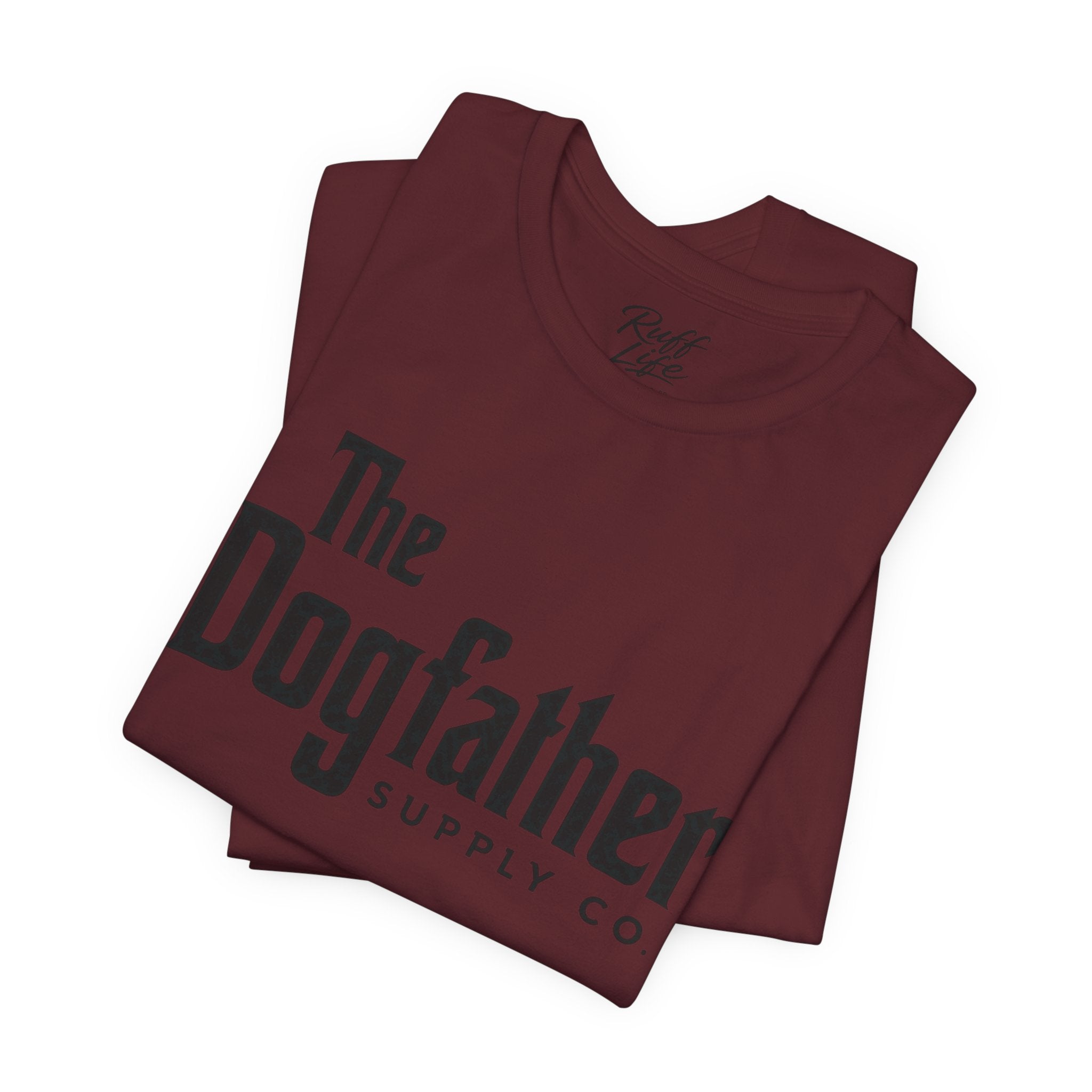Dogfather T‑Shirt — "Respect the Family, Respect the Food Bowl" Funny Dog Graphic Tee