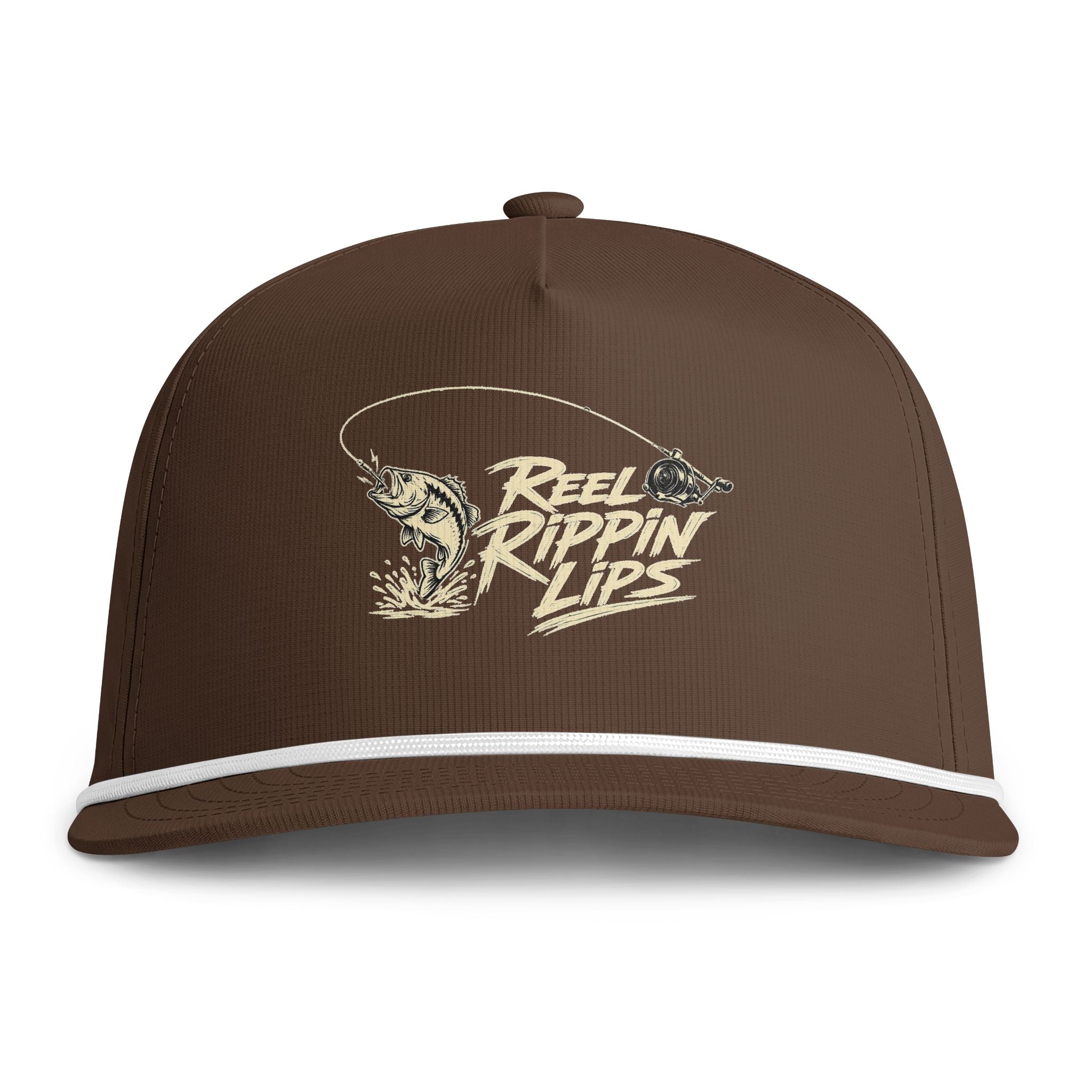 Fishing Rope Cap — "Reel Rippin’ Life" Embroidered Trucker Hat