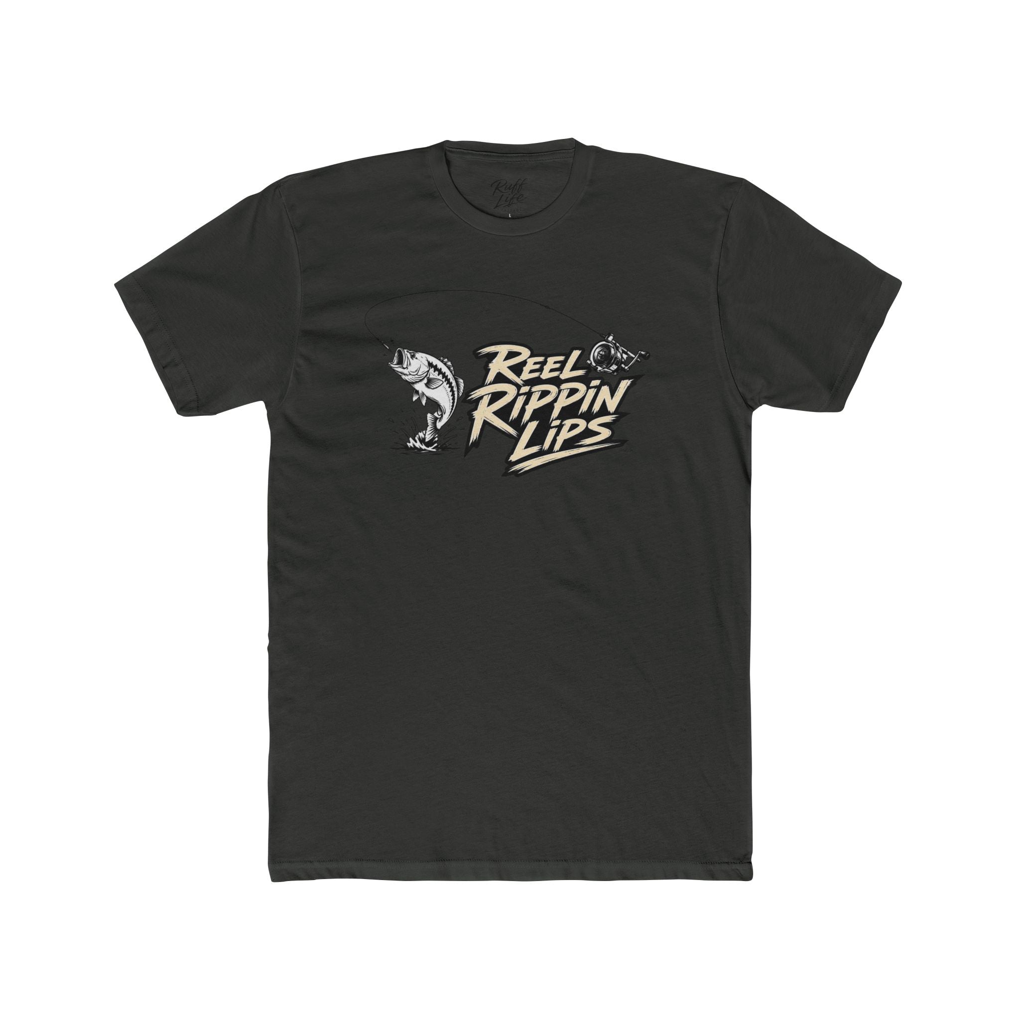 Fishing T-Shirt — "Reel Rippin' Lips" Bass Graphic Tee