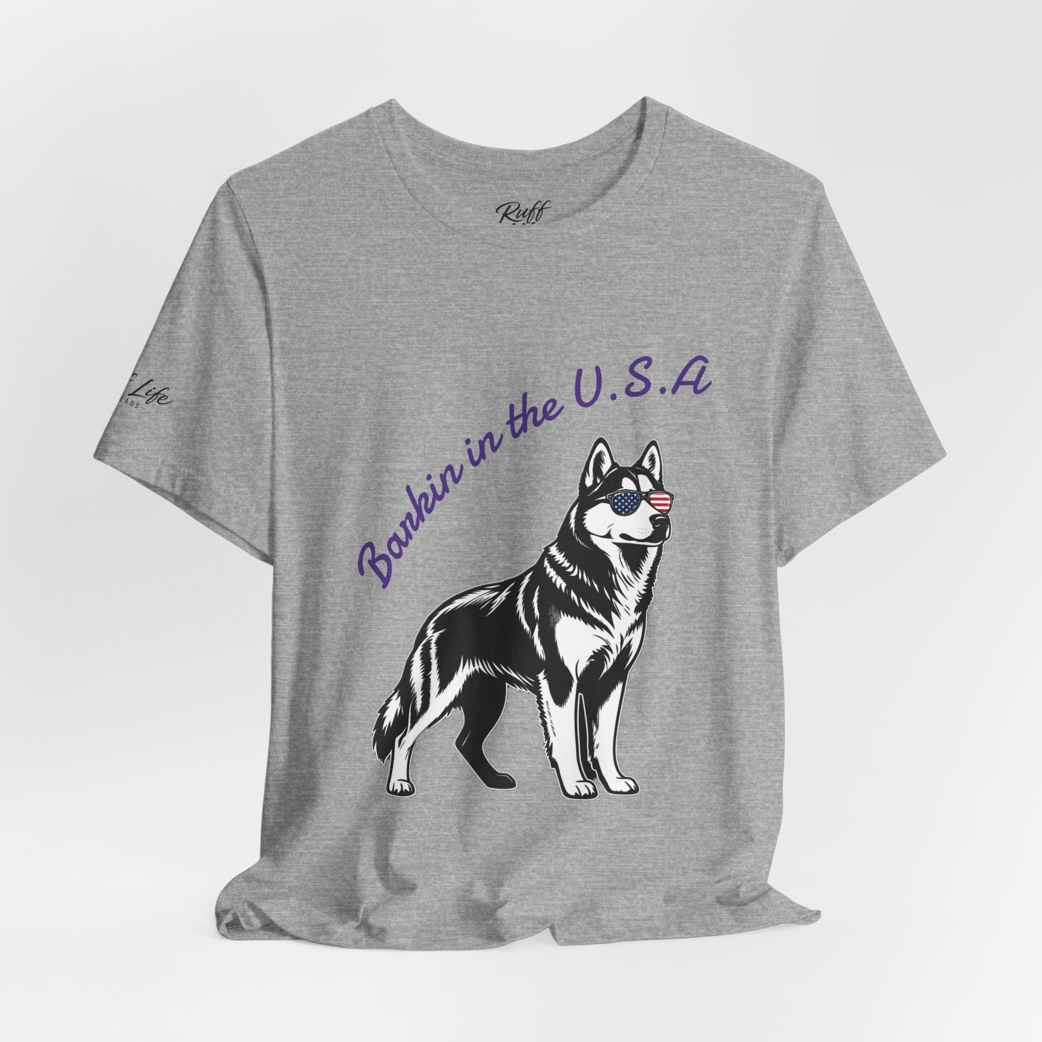 Barkin' in the USA Dog T-Shirt — Funny Patriotic Pup Tee