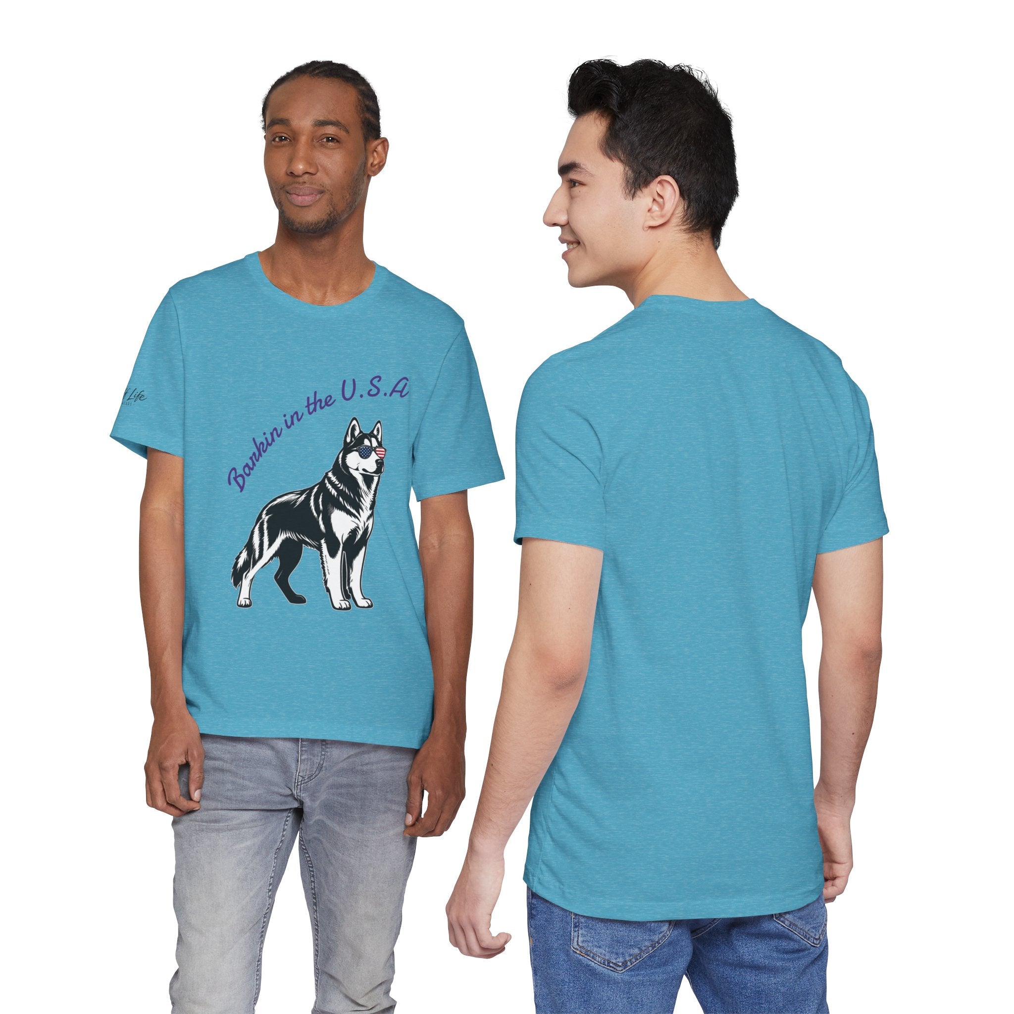 Barkin' in the USA Dog T-Shirt — Funny Patriotic Pup Tee