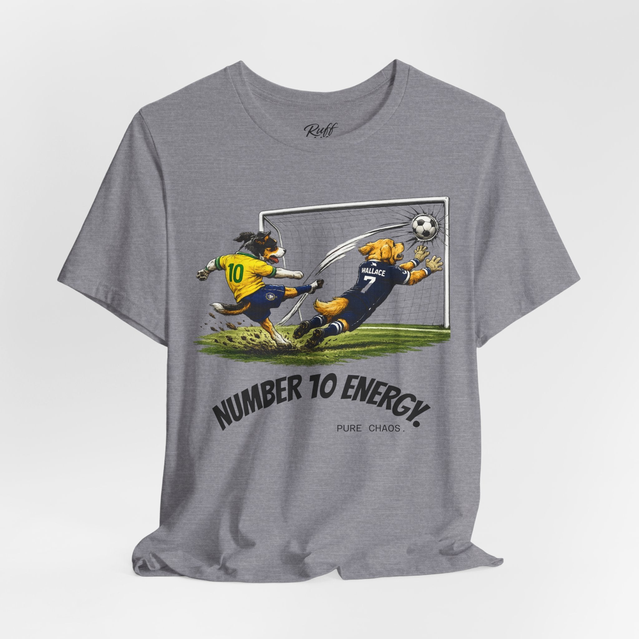 World Pup 2026 Soccer Tee — 'Number 10 Energy' Brazil vs Scotland Cartoon Shirt - World Cup 26'