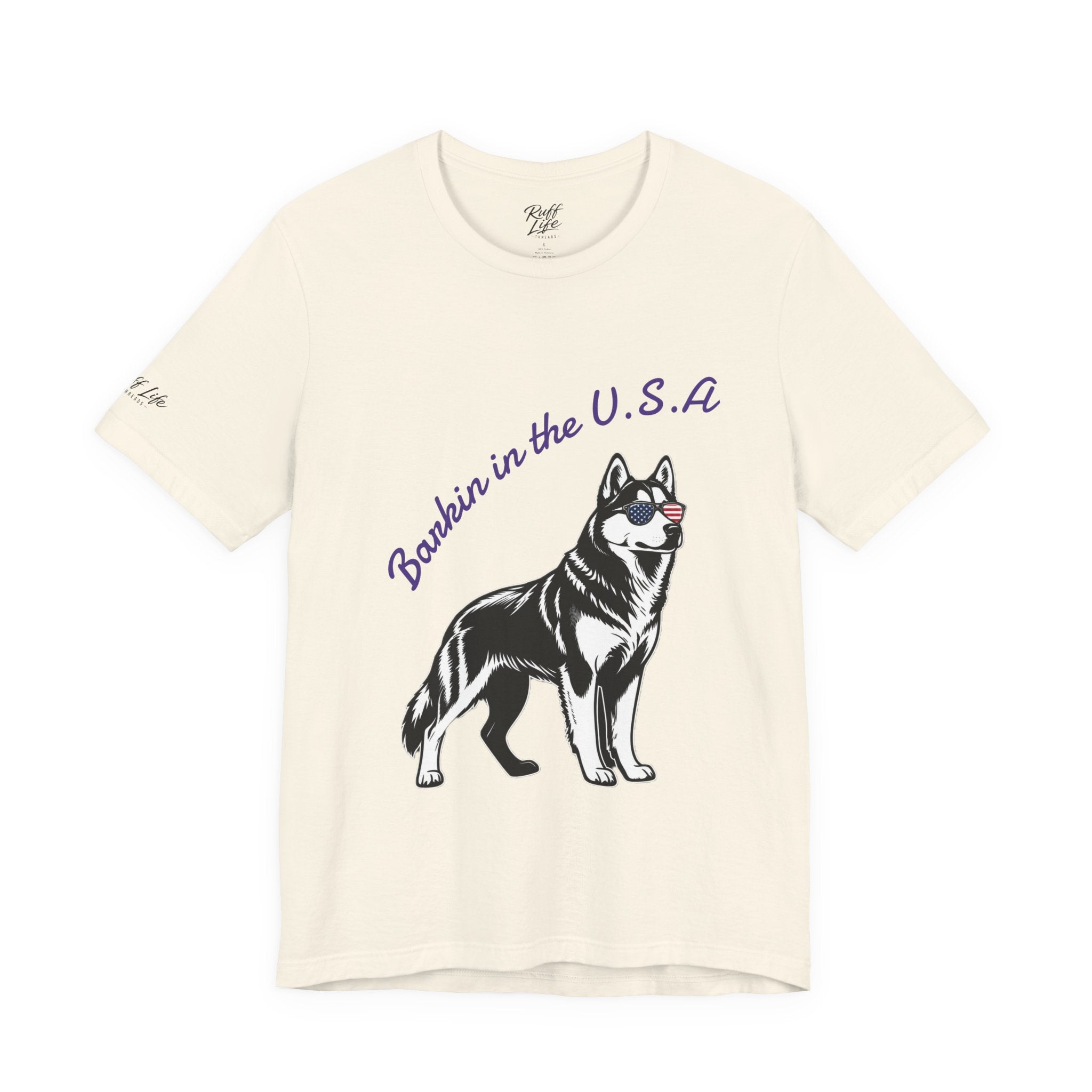 Barkin' in the USA Dog T-Shirt — Funny Patriotic Pup Tee