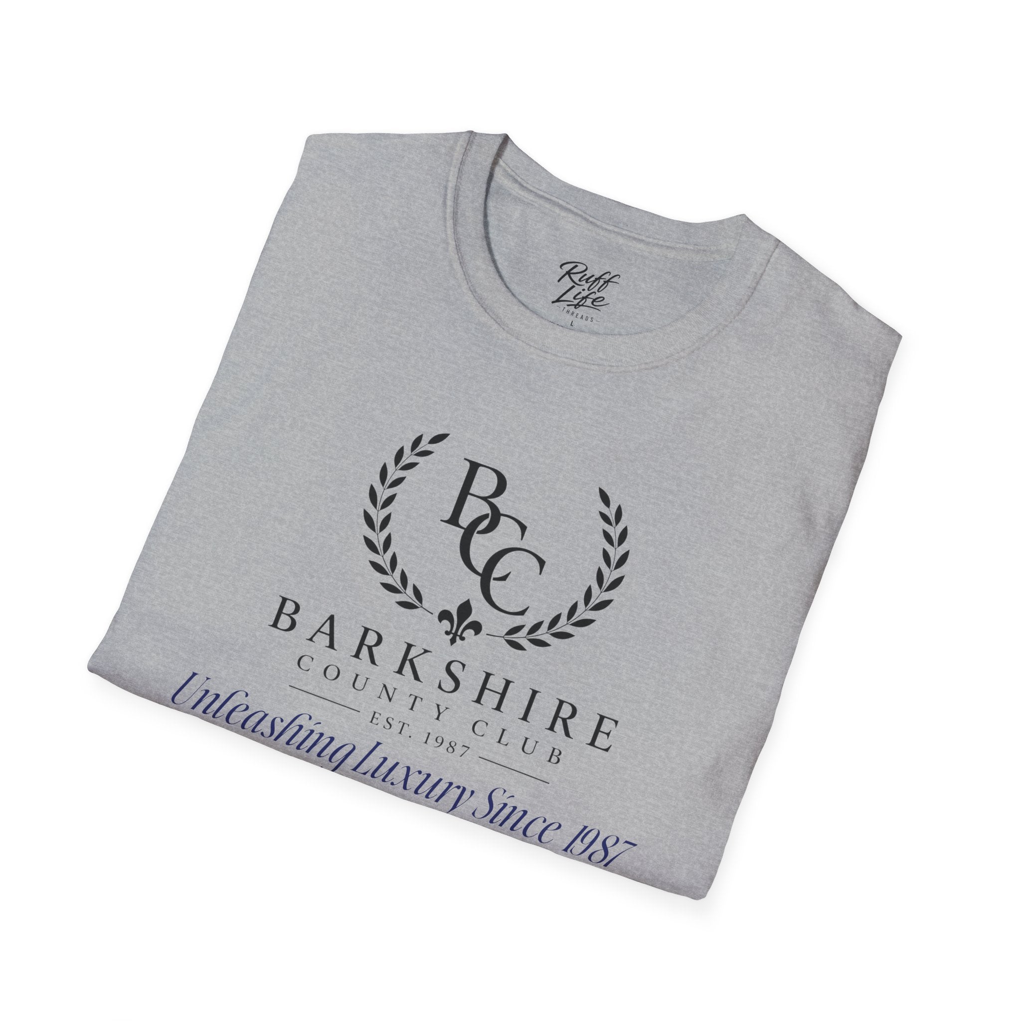 Barkshire County Club Tee — Funny Dog Club Logo T-Shirt