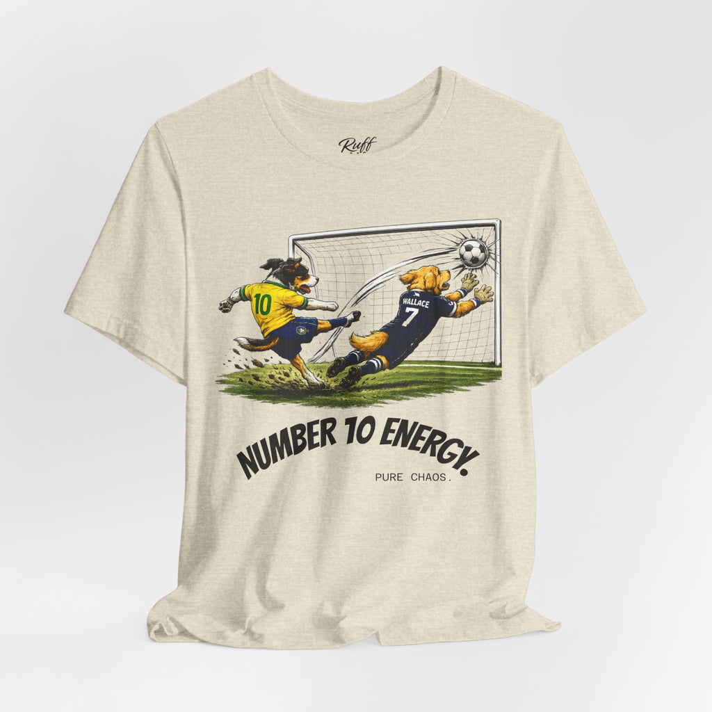World Pup 2026 Soccer Tee — 'Number 10 Energy' Brazil vs Scotland Cartoon Shirt - World Cup 26'