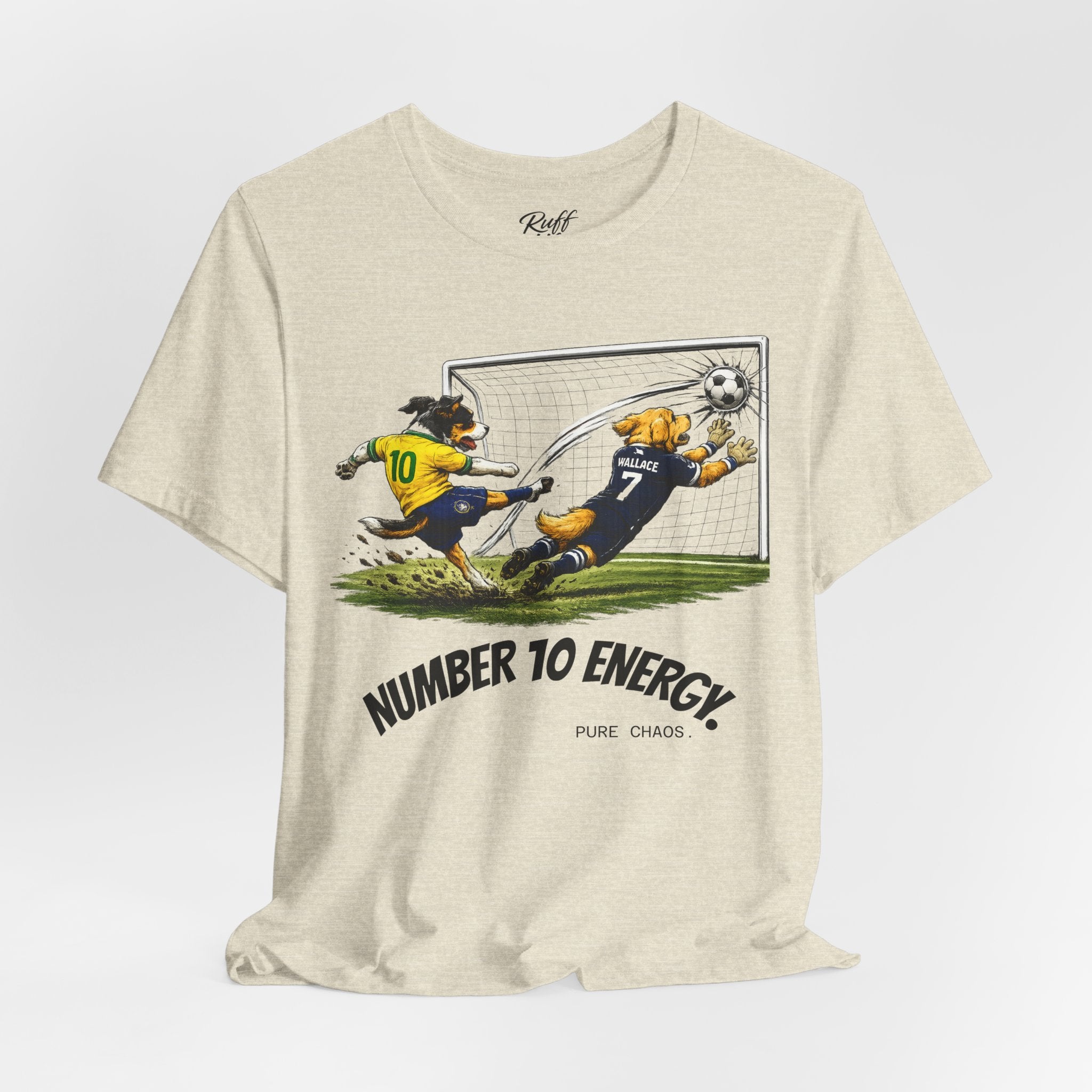 World Pup 2026 Soccer Tee — 'Number 10 Energy' Brazil vs Scotland Cartoon Shirt - World Cup 26'