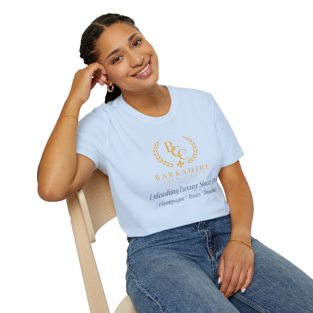 Barkshire County Club Tee — Funny Dog Club Logo T-Shirt