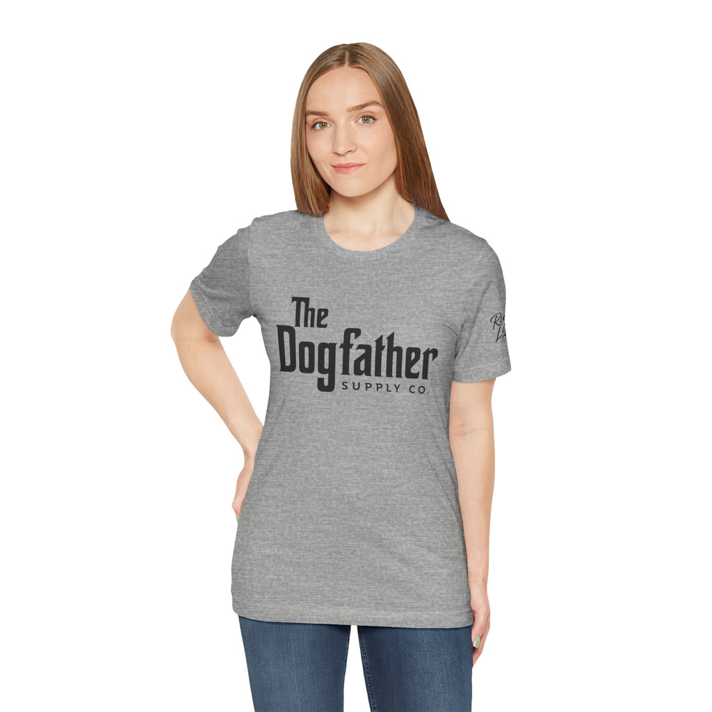 Dogfather T‑Shirt — "Respect the Family, Respect the Food Bowl" Funny Dog Graphic Tee