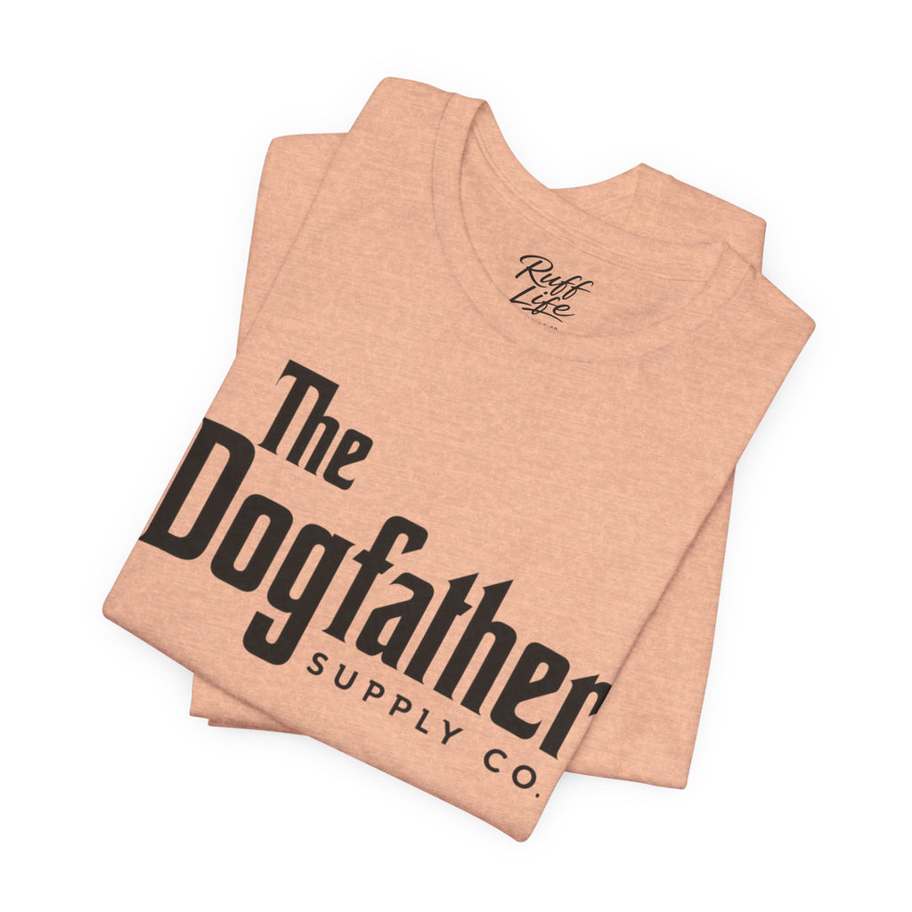 Dogfather T‑Shirt — "Respect the Family, Respect the Food Bowl" Funny Dog Graphic Tee