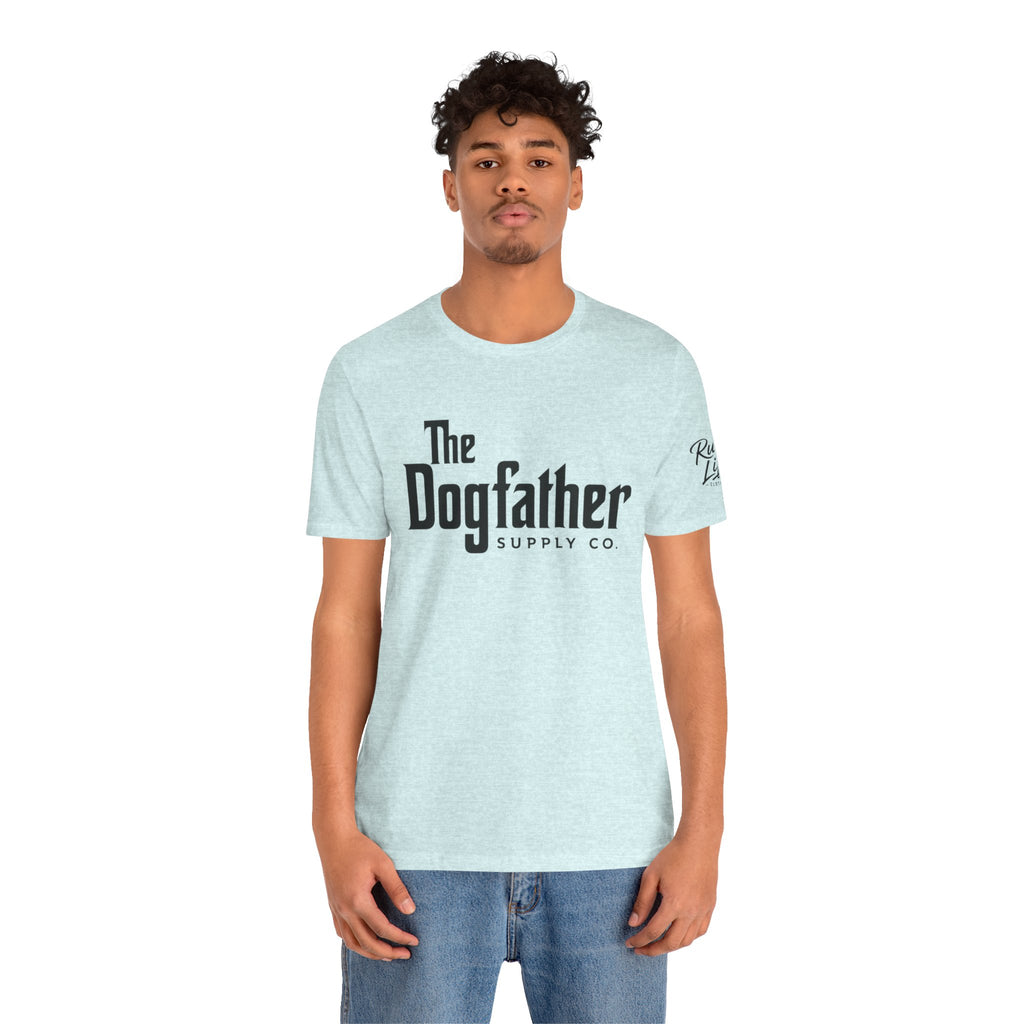 Dogfather T‑Shirt — "Respect the Family, Respect the Food Bowl" Funny Dog Graphic Tee