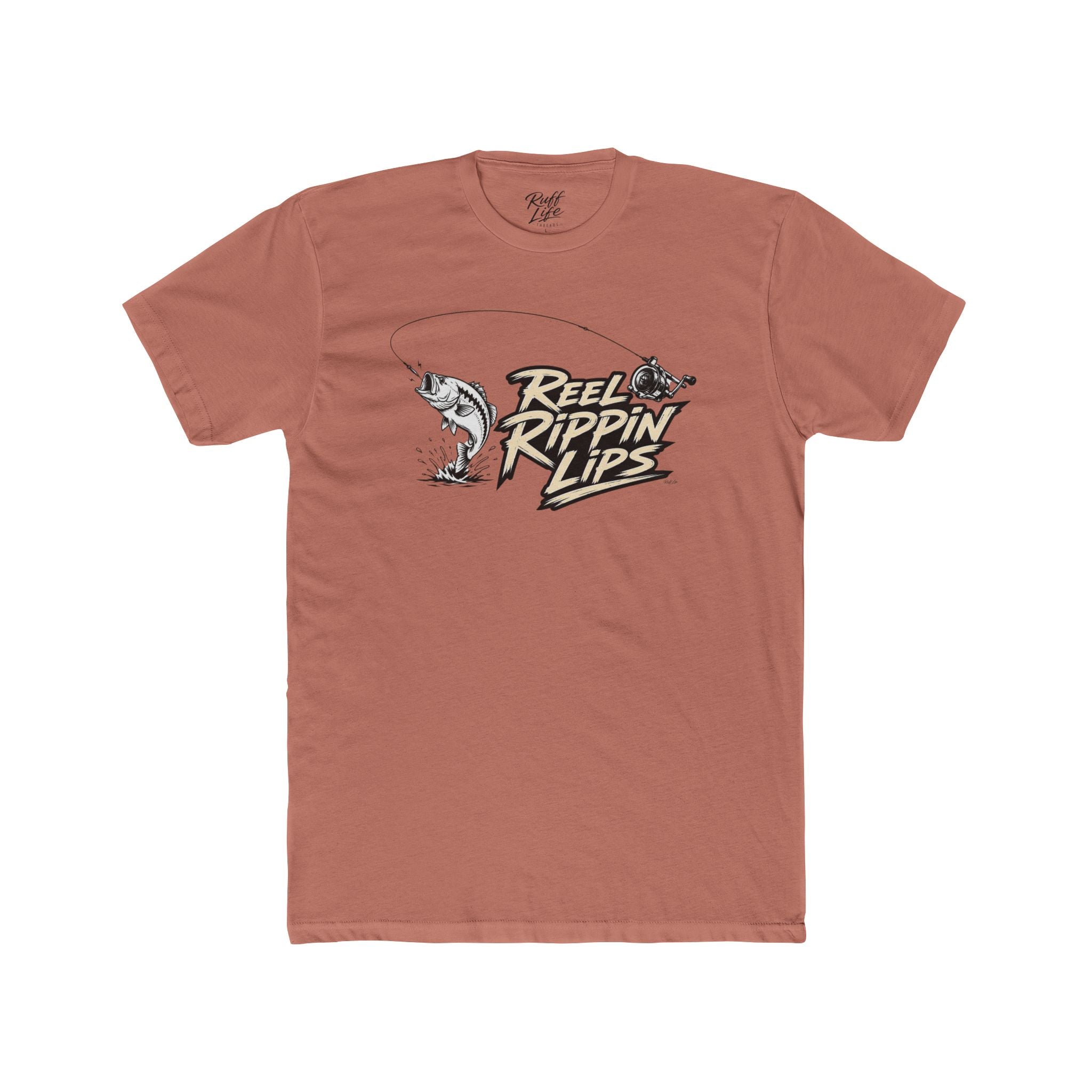 Fishing T-Shirt — "Reel Rippin' Lips" Bass Graphic Tee