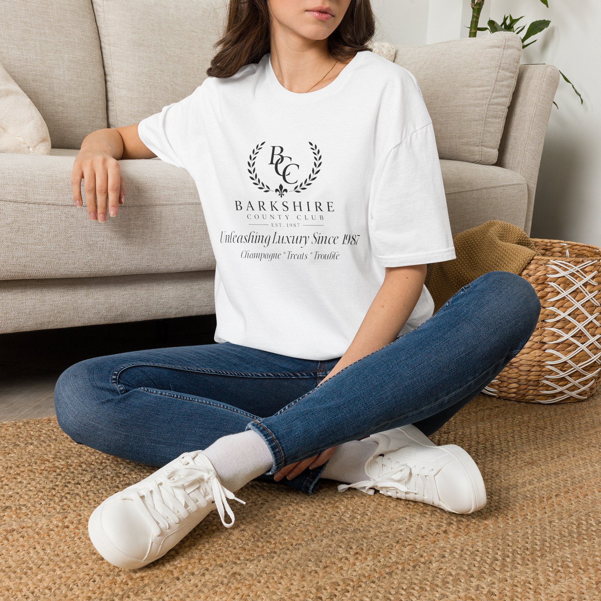 Barkshire County Club Tee — Funny Dog Club Logo T-Shirt