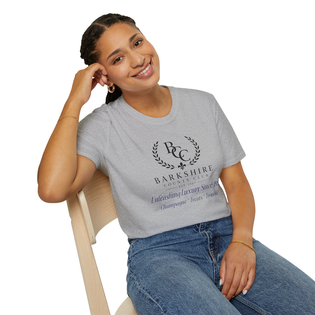 Barkshire County Club Tee — Funny Dog Club Logo T-Shirt