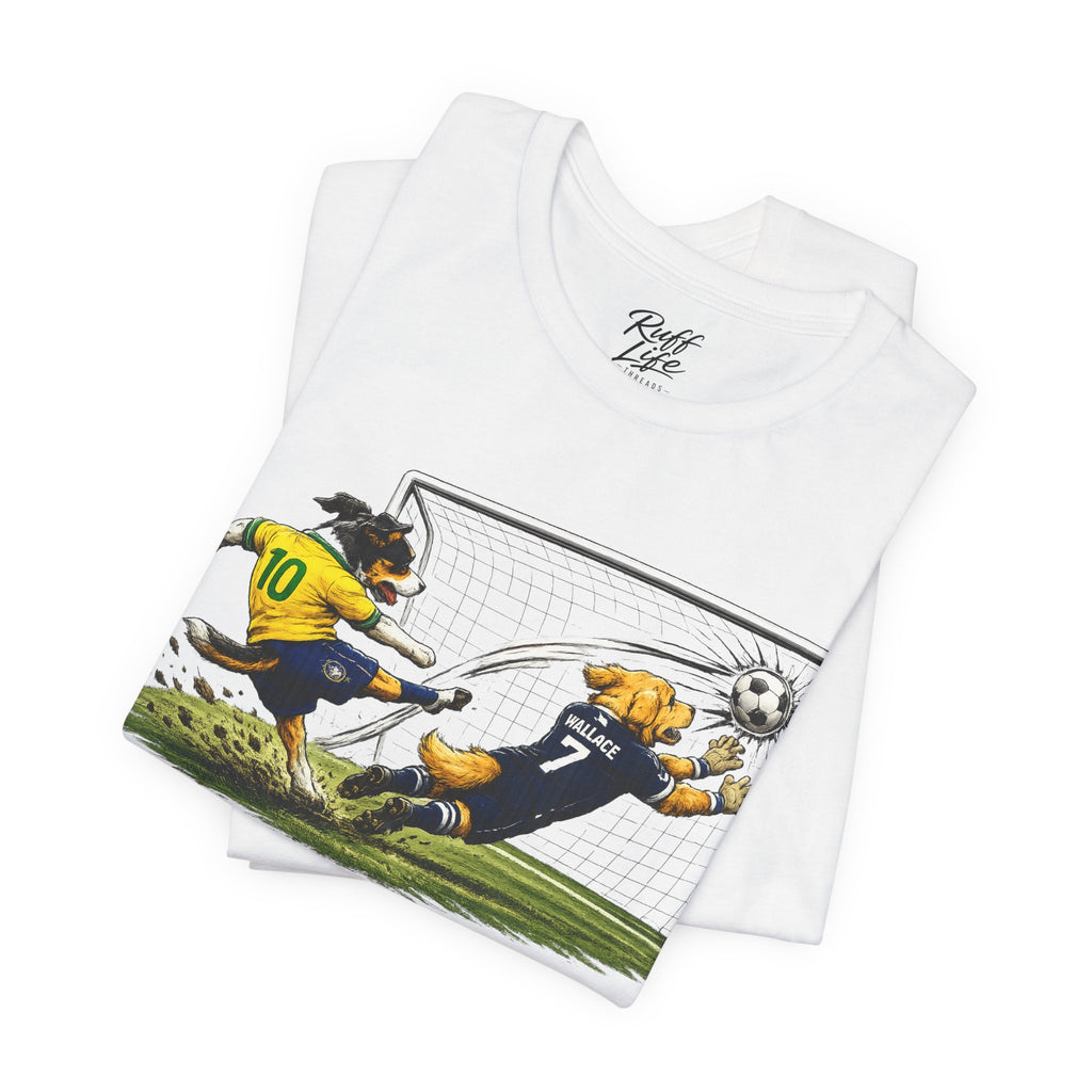 World Pup 2026 Soccer Tee — 'Number 10 Energy' Brazil vs Scotland Cartoon Shirt - World Cup 26'