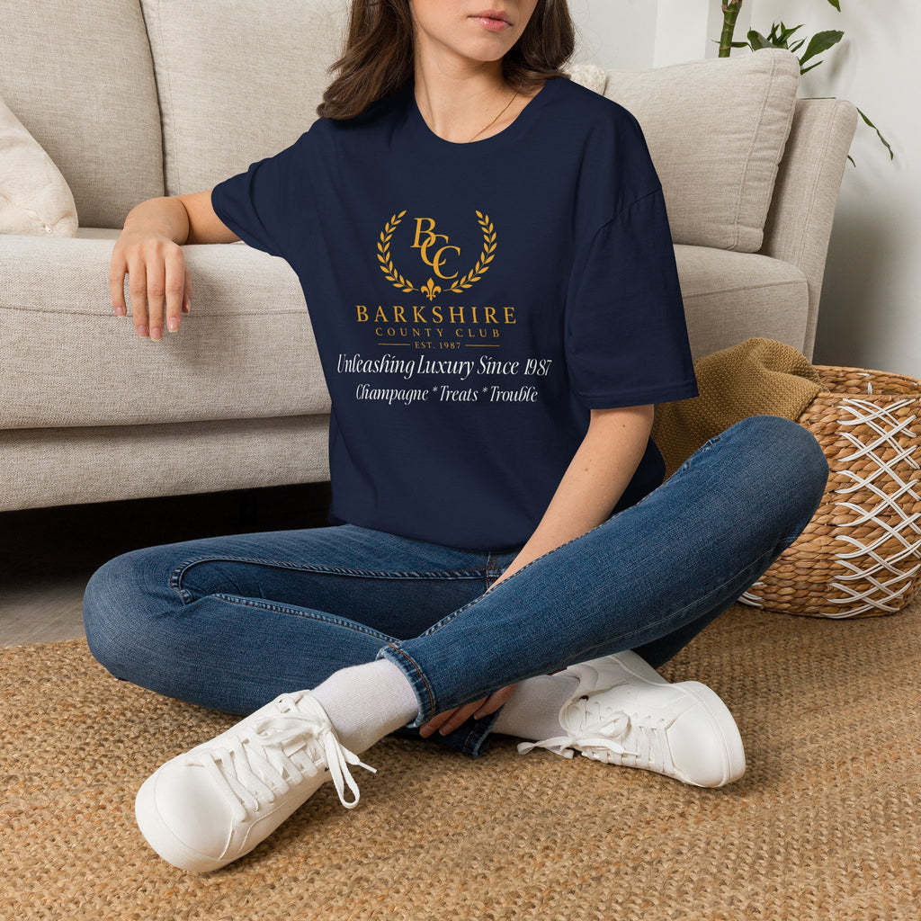 Barkshire County Club Tee — Funny Dog Club Logo T-Shirt