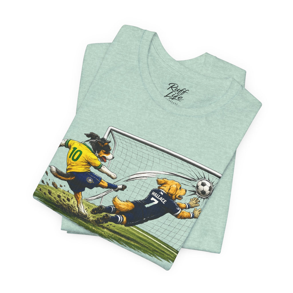 World Pup 2026 Soccer Tee — 'Number 10 Energy' Brazil vs Scotland Cartoon Shirt - World Cup 26'