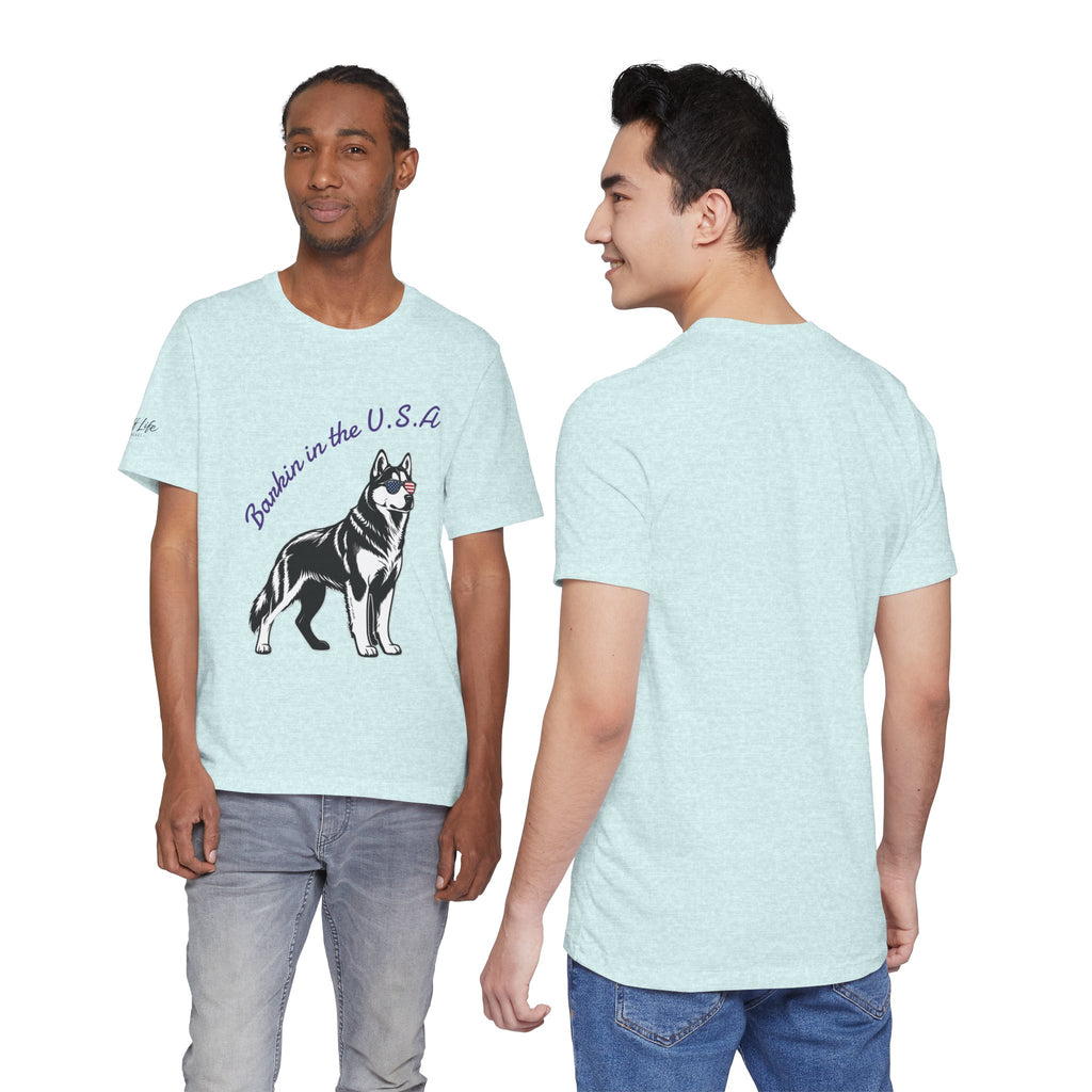 Barkin' in the USA Dog T-Shirt — Funny Patriotic Pup Tee