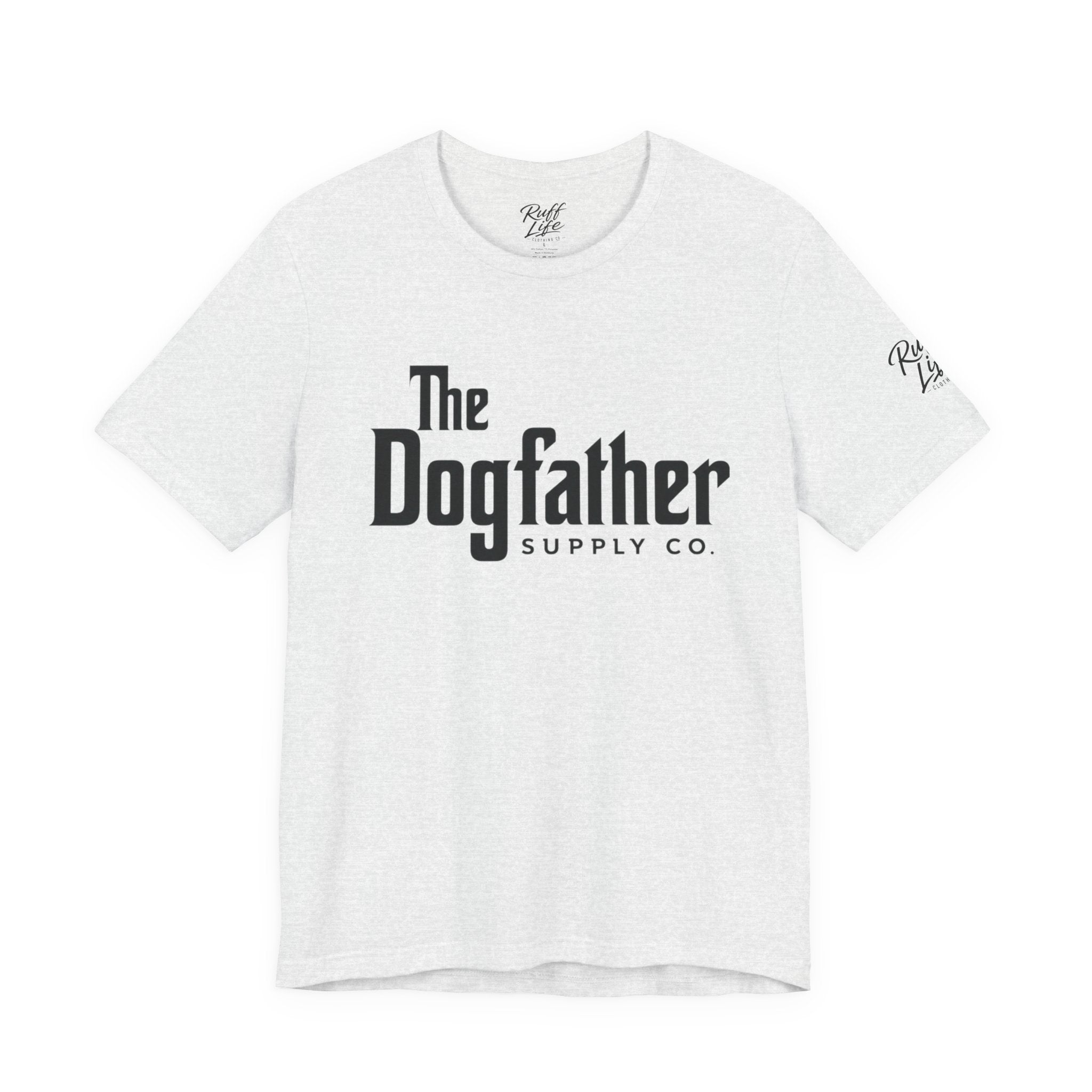Dogfather T‑Shirt — "Respect the Family, Respect the Food Bowl" Funny Dog Graphic Tee