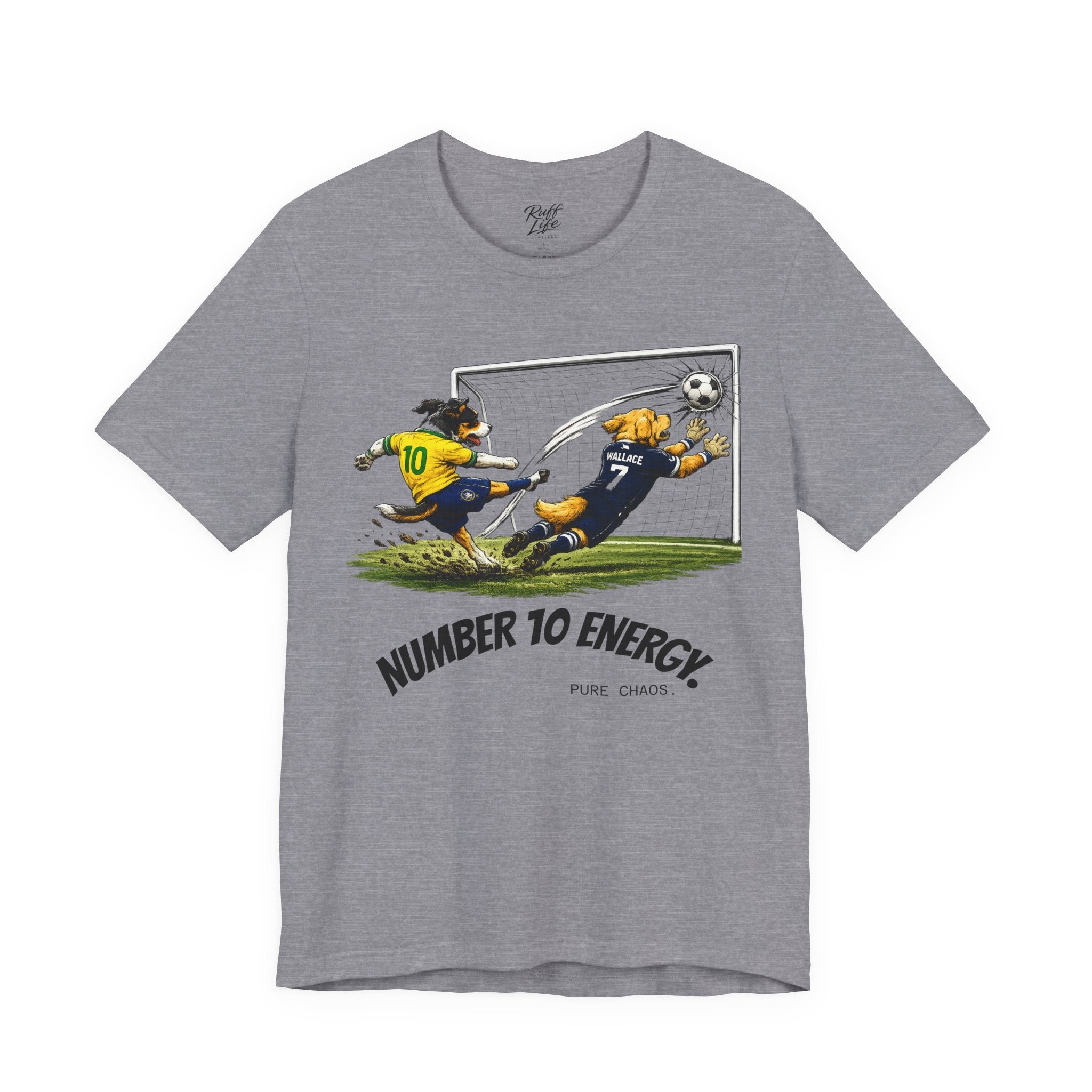 World Pup 2026 Soccer Tee — 'Number 10 Energy' Brazil vs Scotland Cartoon Shirt - World Cup 26'