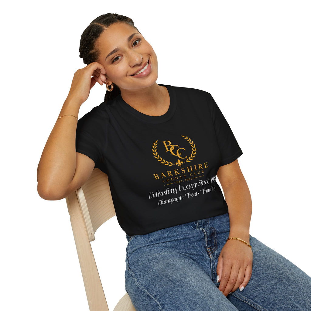 Barkshire County Club Tee — Funny Dog Club Logo T-Shirt