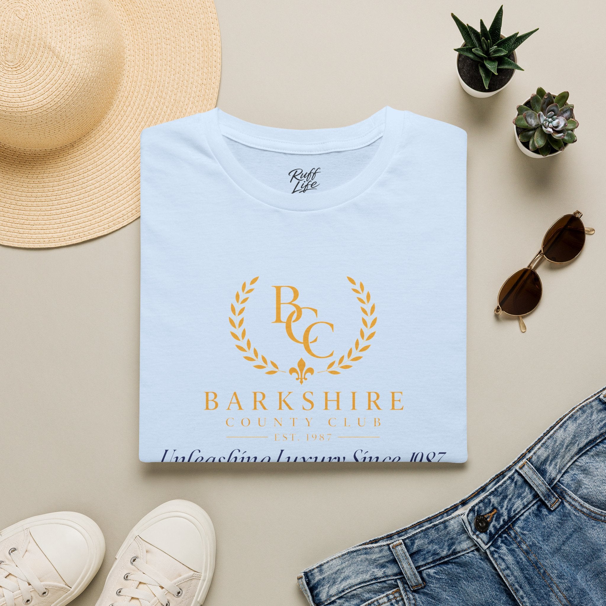 Barkshire County Club Tee — Funny Dog Club Logo T-Shirt