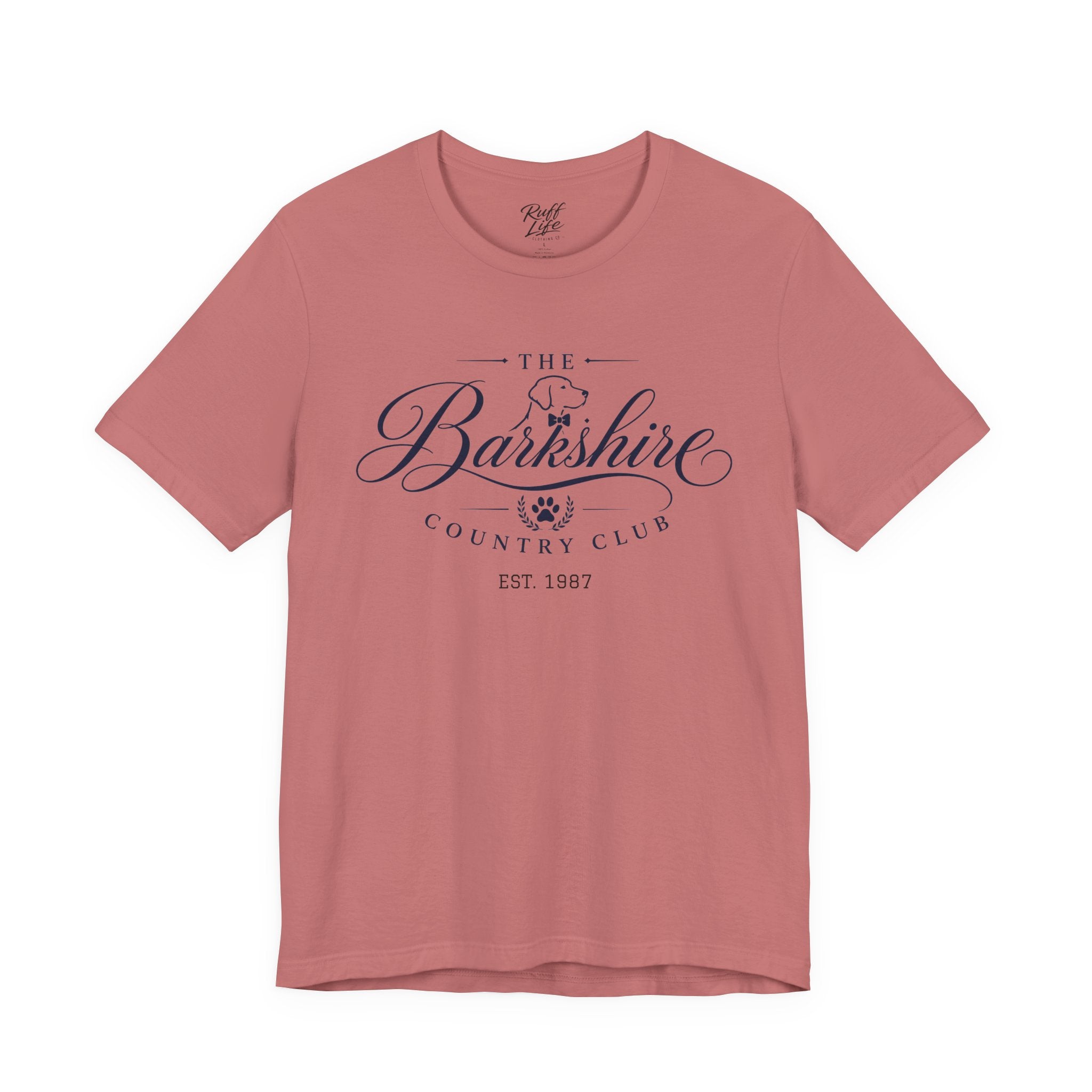 Barkshire CC Tee — "My Financial Advisor Told Me to Diversify" Dog Champagne & Oysters T-Shirt
