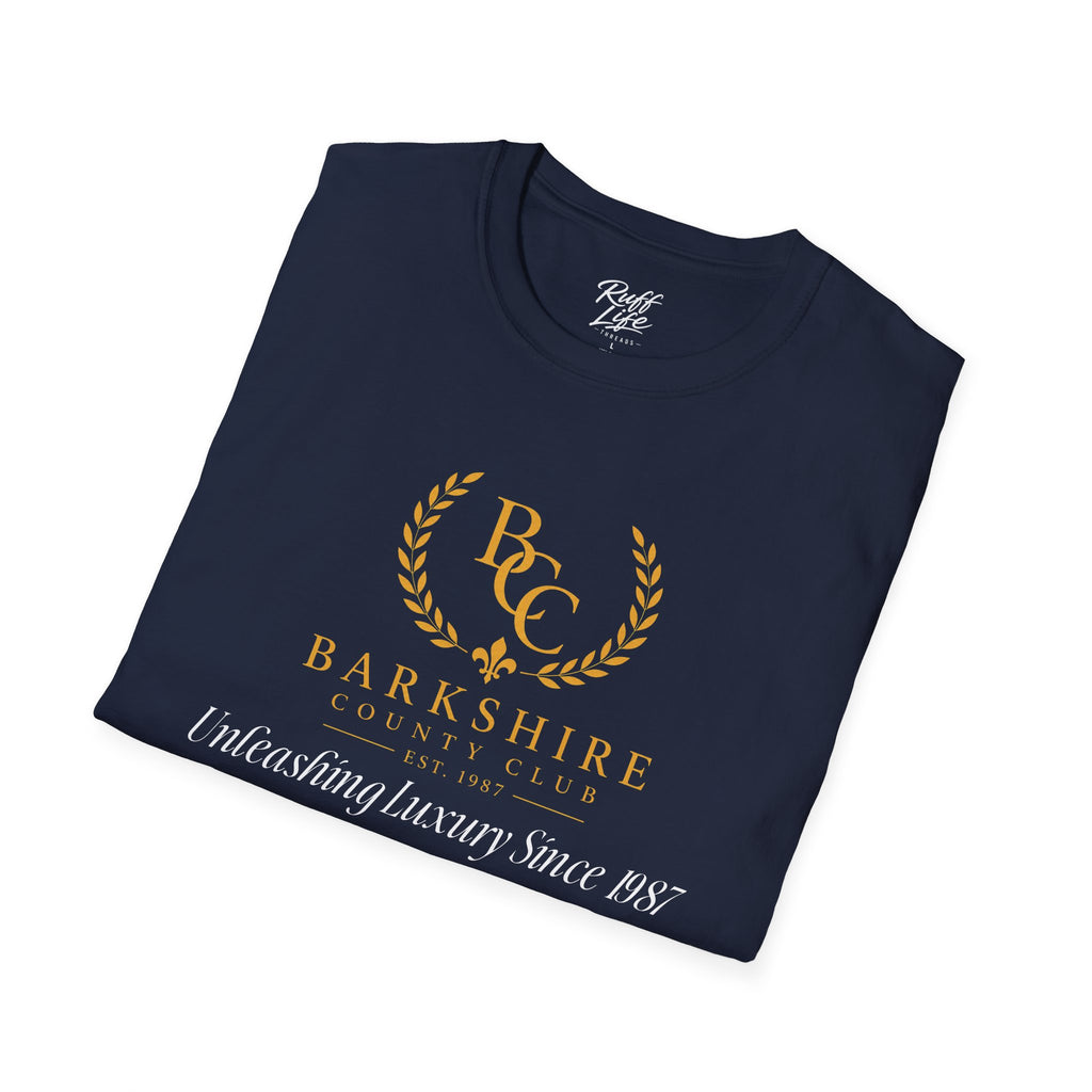 Barkshire County Club Tee — Funny Dog Club Logo T-Shirt