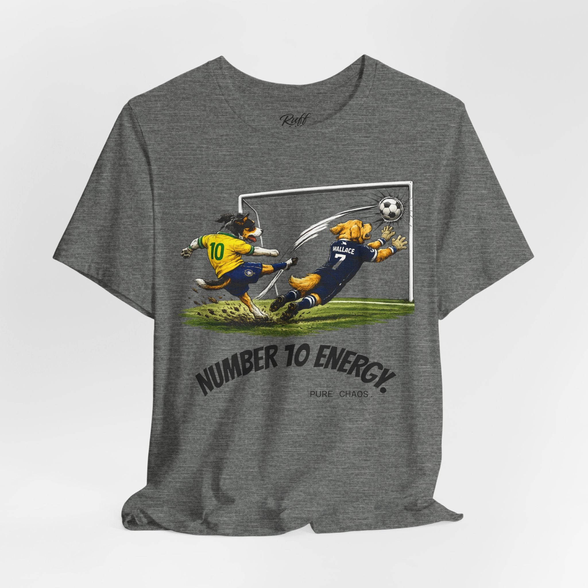 World Pup 2026 Soccer Tee — 'Number 10 Energy' Brazil vs Scotland Cartoon Shirt - World Cup 26'