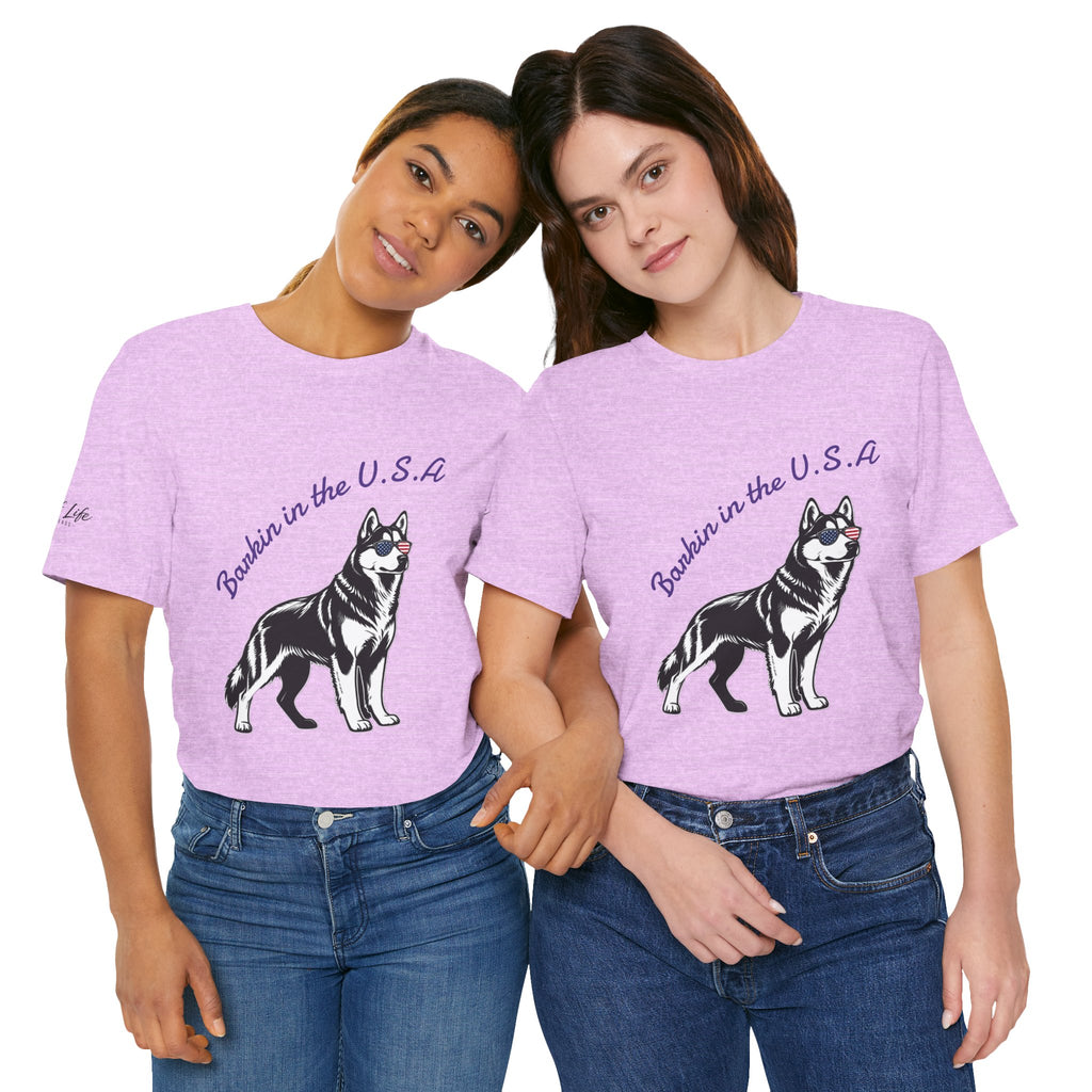 Barkin' in the USA Dog T-Shirt — Funny Patriotic Pup Tee