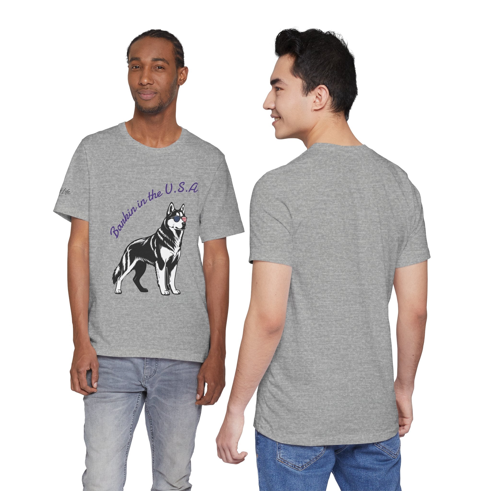 Barkin' in the USA Dog T-Shirt — Funny Patriotic Pup Tee