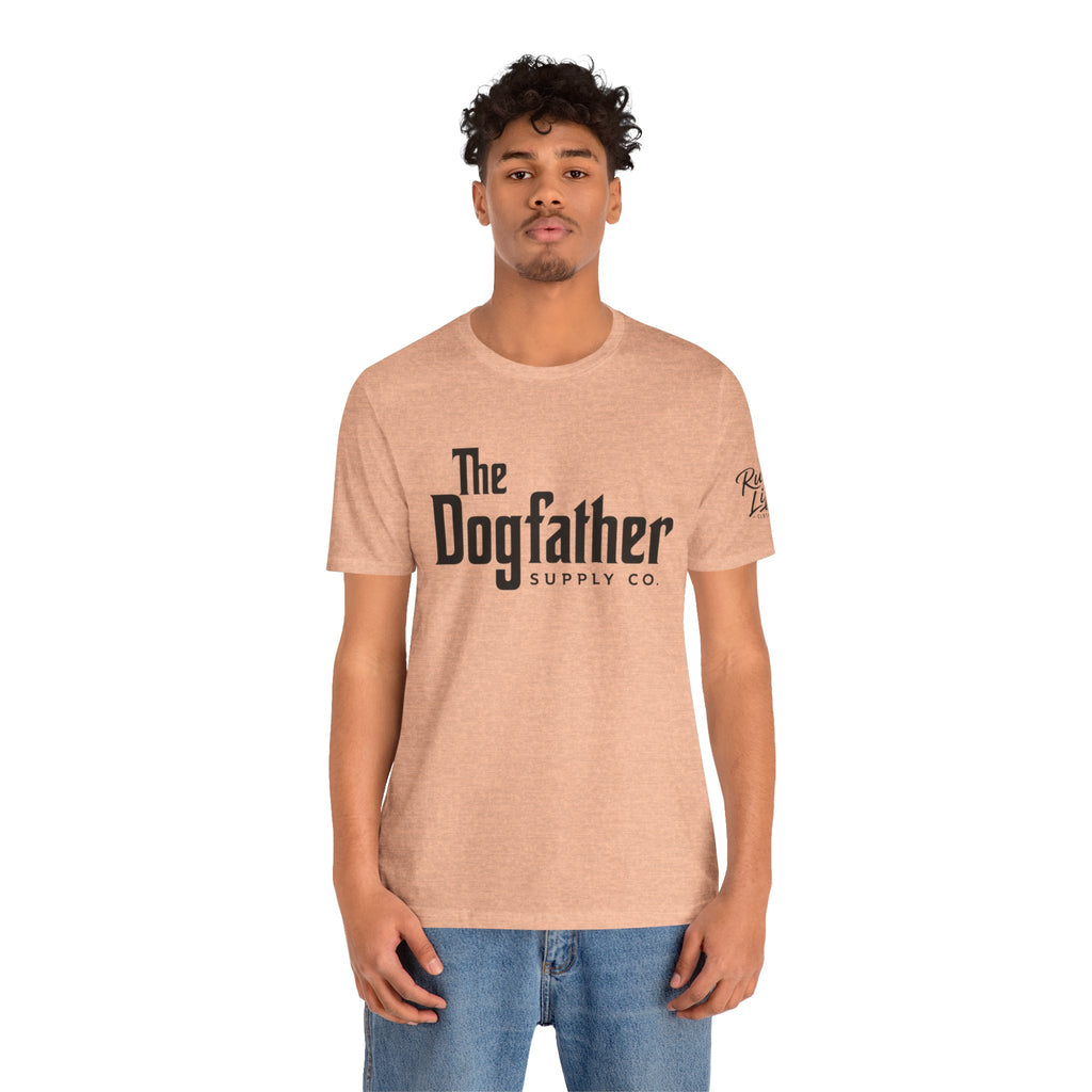 Dogfather T‑Shirt — "Respect the Family, Respect the Food Bowl" Funny Dog Graphic Tee